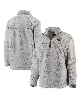 Women's Gray Wichita State Shockers Sherpa Super-Soft Quarter-Zip Pullover Jacket by BOXERCRAFT