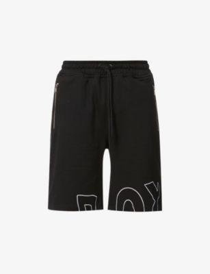 Distorted regular-fit cotton-jersey shorts by BOY LONDON