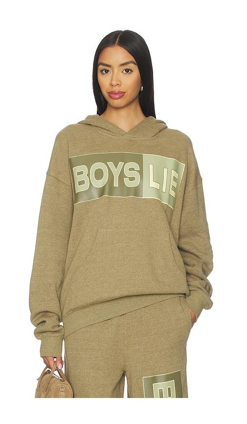Boys Lie Better Half Garden Racer Hoodie in Green by BOYS LIE