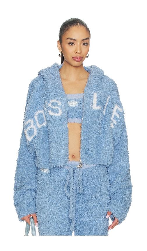 Boys Lie Bohdi Cozy Alex Zip in Baby Blue by BOYS LIE