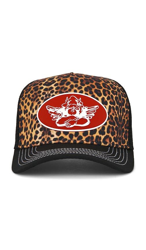 Boys Lie He's A Cheetah Trucker Hat in Black by BOYS LIE