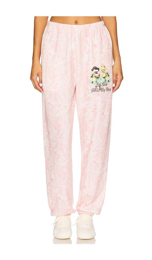 Boys Lie Let Love Guide My Way Kimmy Pants in Pink by BOYS LIE