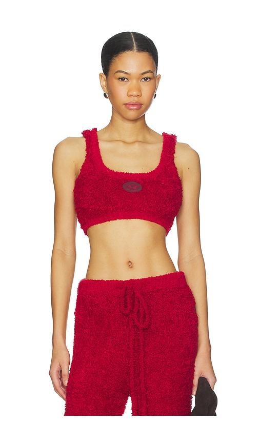Boys Lie Lucy Cozy Bralette in Red by BOYS LIE