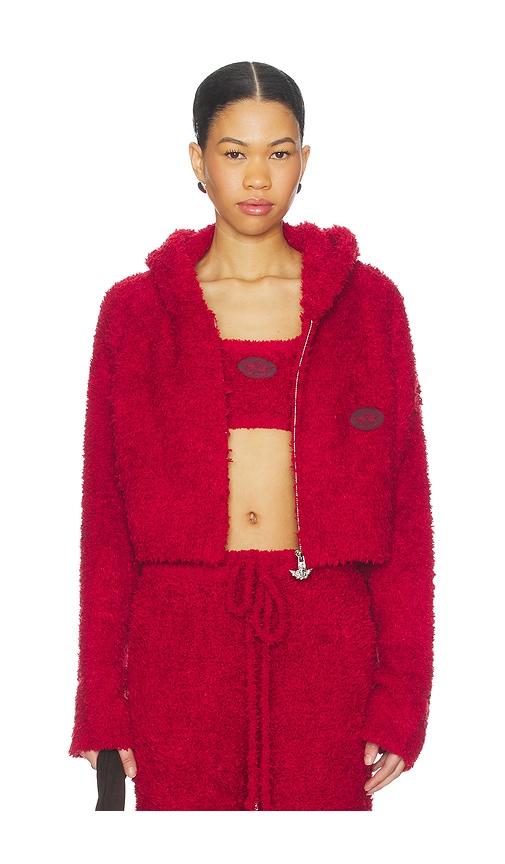 Boys Lie Lucy Cozy Hoodie in Red by BOYS LIE