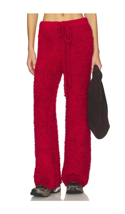 Boys Lie Lucy Cozy Sweatpant in Red by BOYS LIE