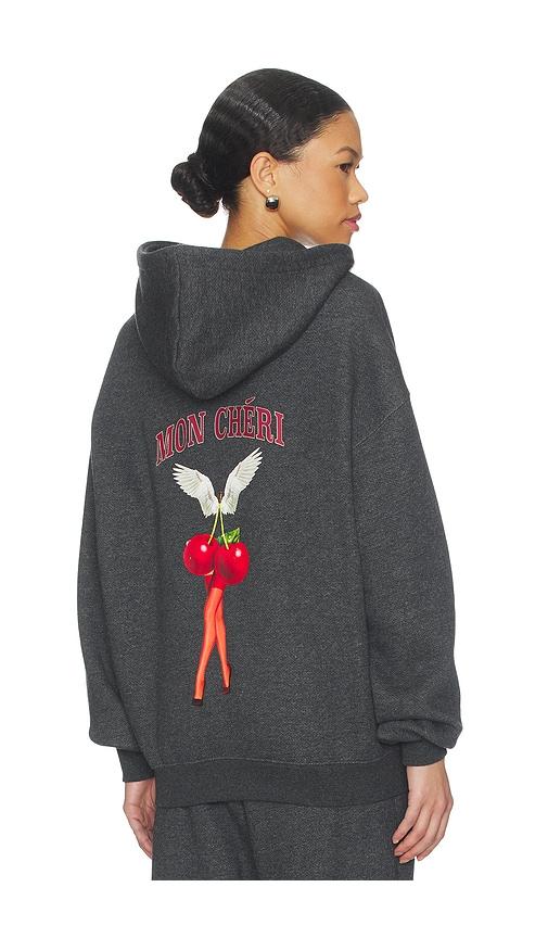 Boys Lie Mon Cheri Racer Hoodie in Grey by BOYS LIE Boys Lie Mon Cheri Racer Hoodie in Grey by BOYS LIE
