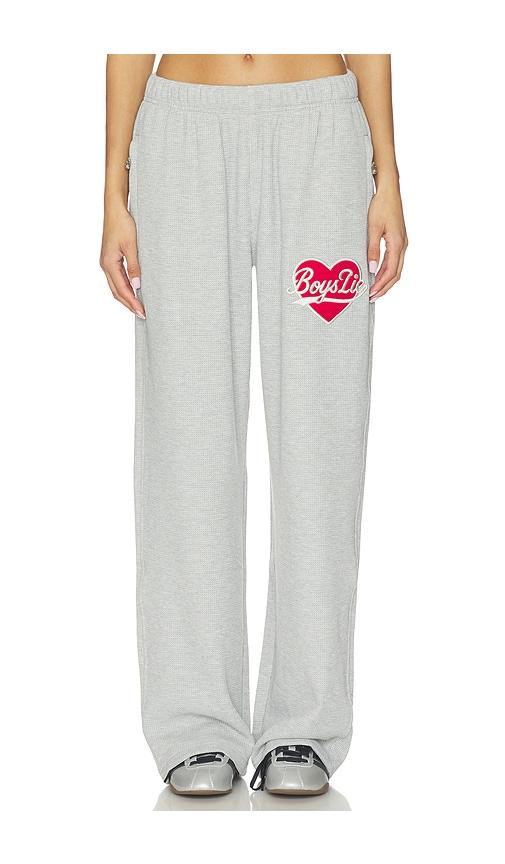 Boys Lie Signature Thermal Alex Sweatpants in Grey by BOYS LIE