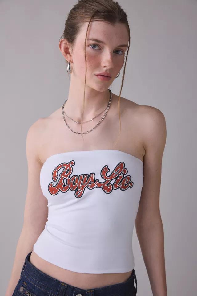 Boys Lie Stud Wrangler Graphic Tube Top by BOYS LIE