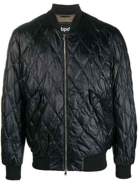 zip-up quilted jacket by BPD