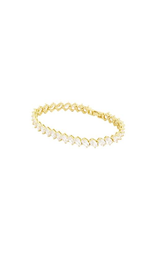 BRACHA Karter Tennis Bracelet in Metallic Gold by BRACHA