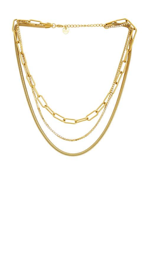 BRACHA Lexie Layered Necklace in Unique Color & Gold in Metallic Gold by BRACHA