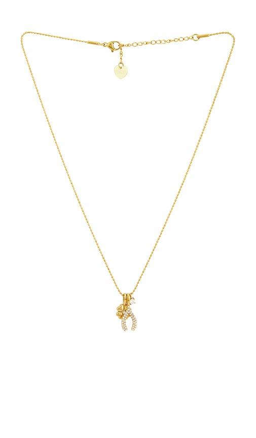 BRACHA Lucky Wish Necklace in Metallic Gold by BRACHA