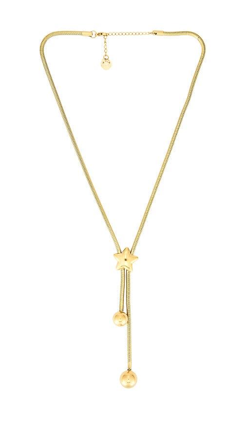 BRACHA Maven Star Bolo Necklace in Metallic Gold by BRACHA