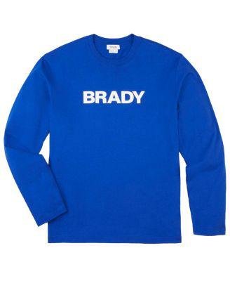 Men's Brady Blue Wordmark Long Sleeve T-shirt by BRADY