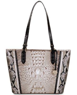 Medium Asher Fontaine Embossed Leather Tote by BRAHMIN