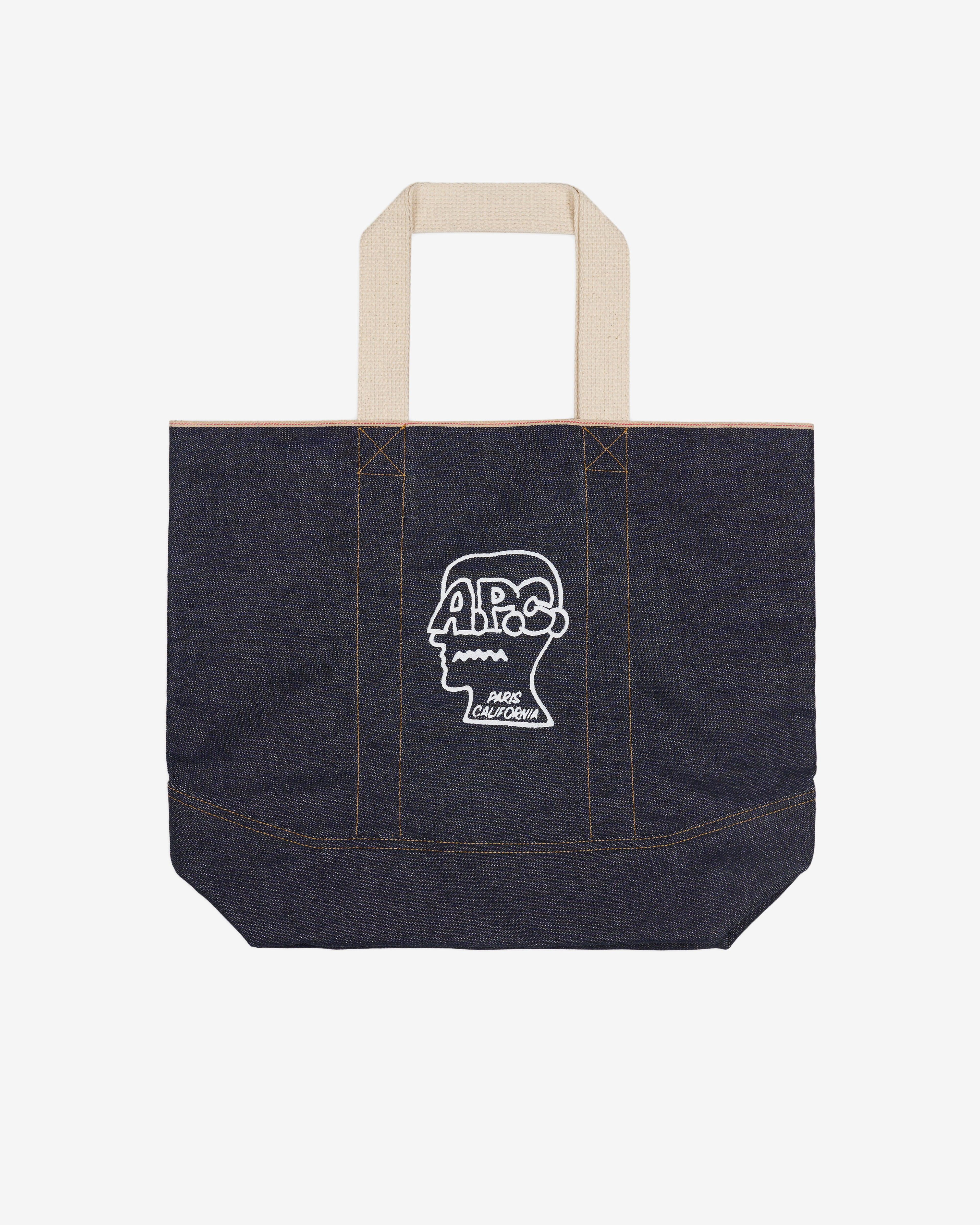 Brain Dead - A.P.C. Men's Selvedge Denim Tote Bag - (Indigo) by BRAIN DEAD