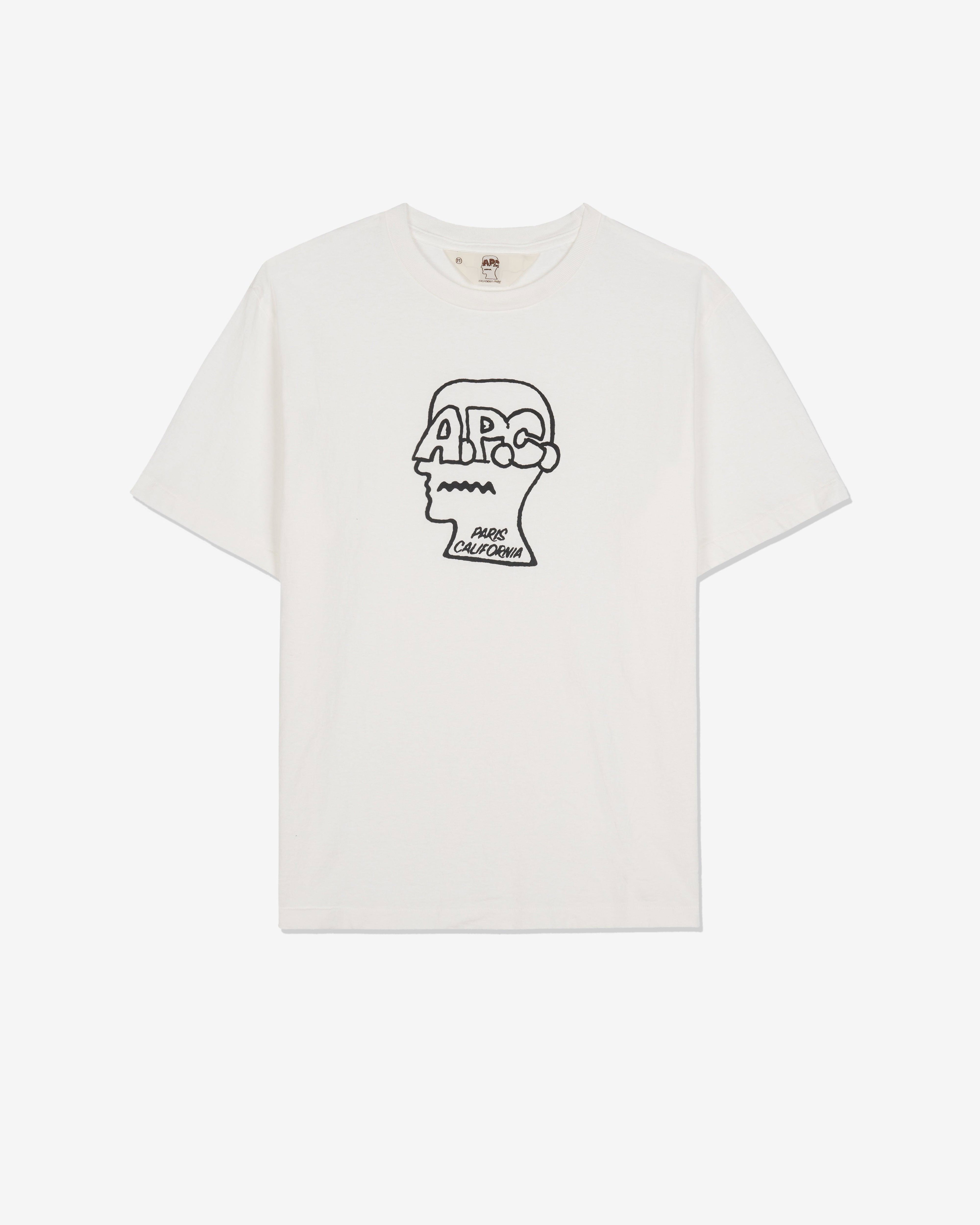 Brain Dead - A.P.C. Men's T-Shirt - (White) by BRAIN DEAD
