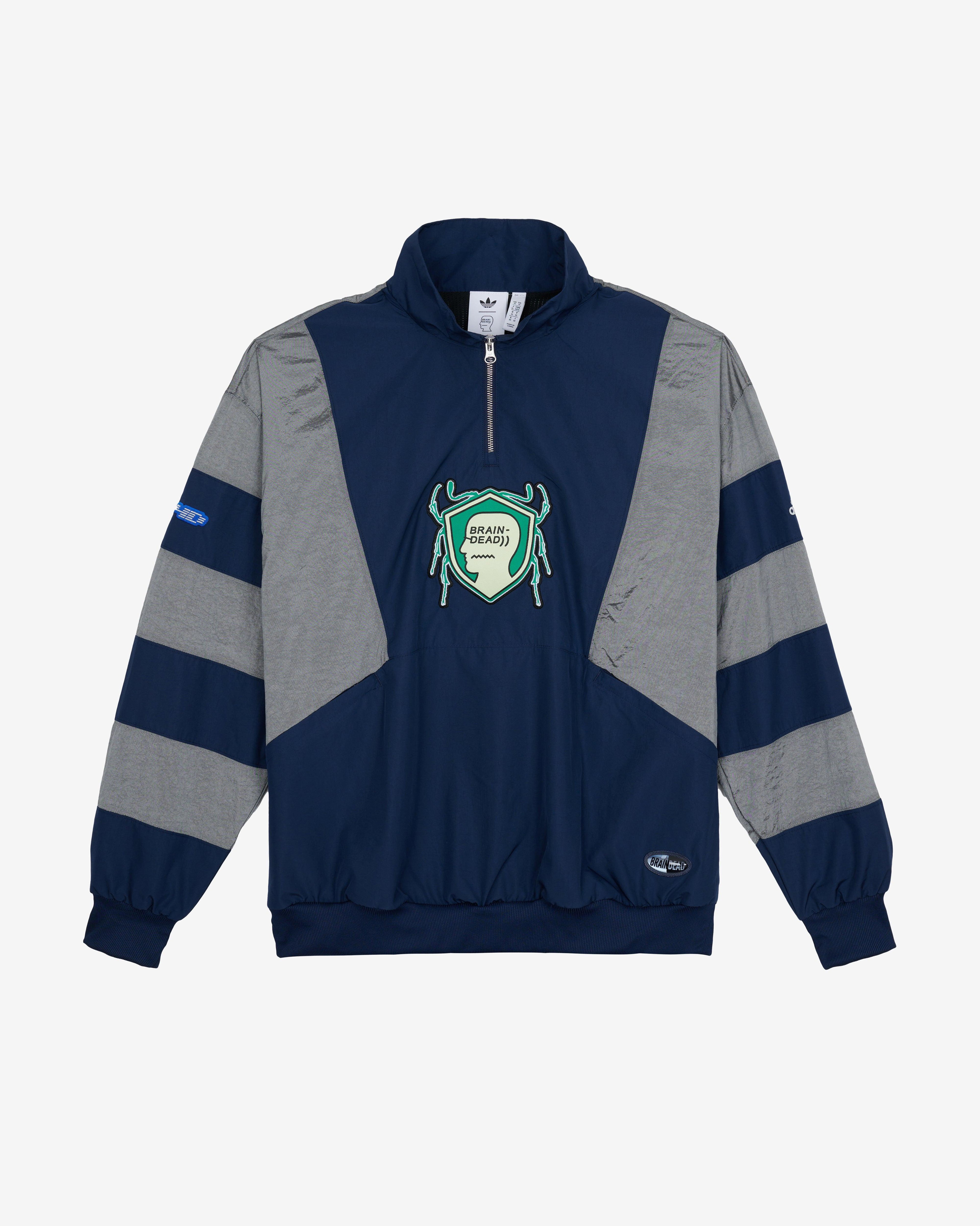 Brain Dead - Adidas Men's Track Top - (Navy) by BRAIN DEAD