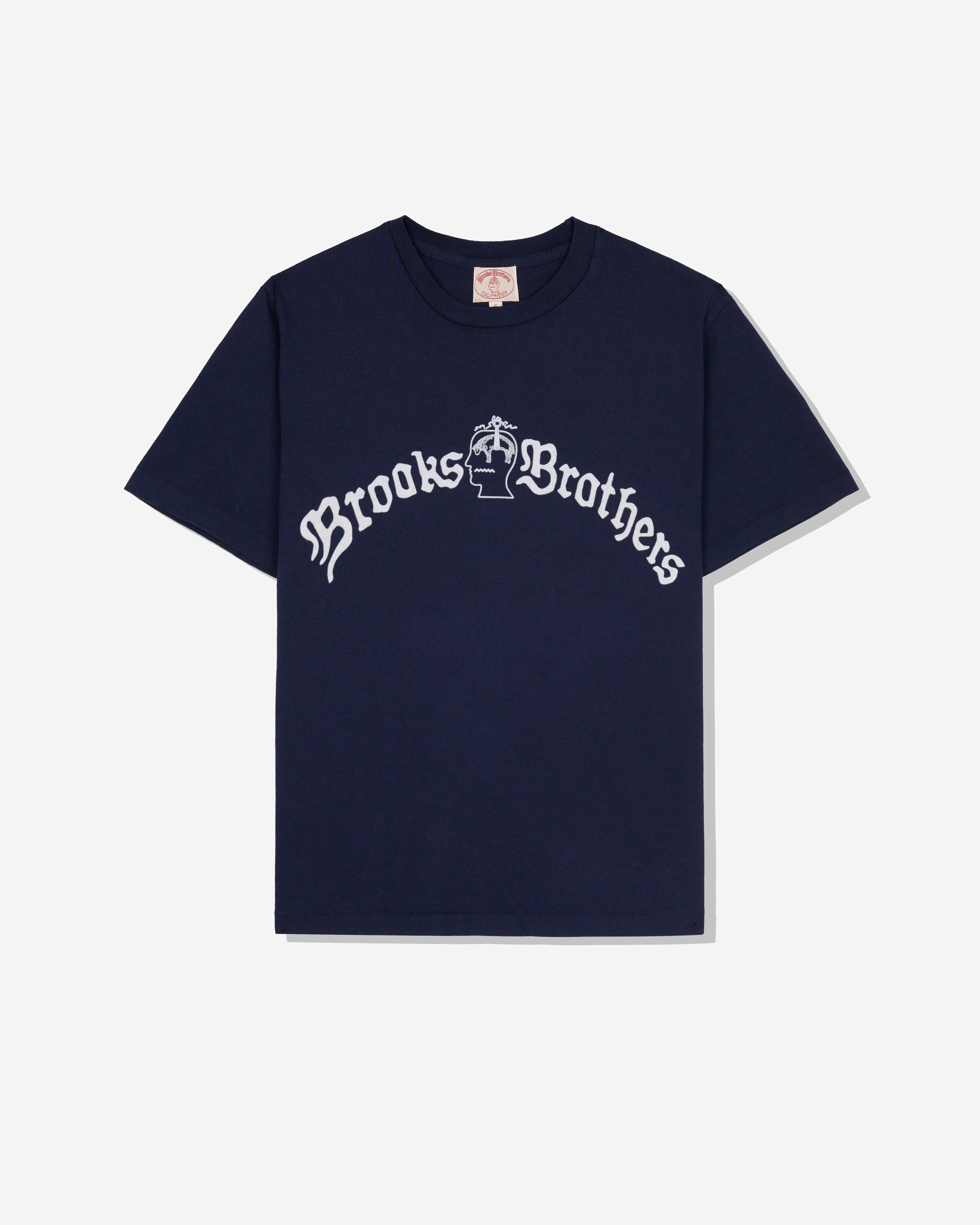Brain Dead - Brooks Brothers California Men's Tubular T-Shirt - (Navy) by BRAIN DEAD