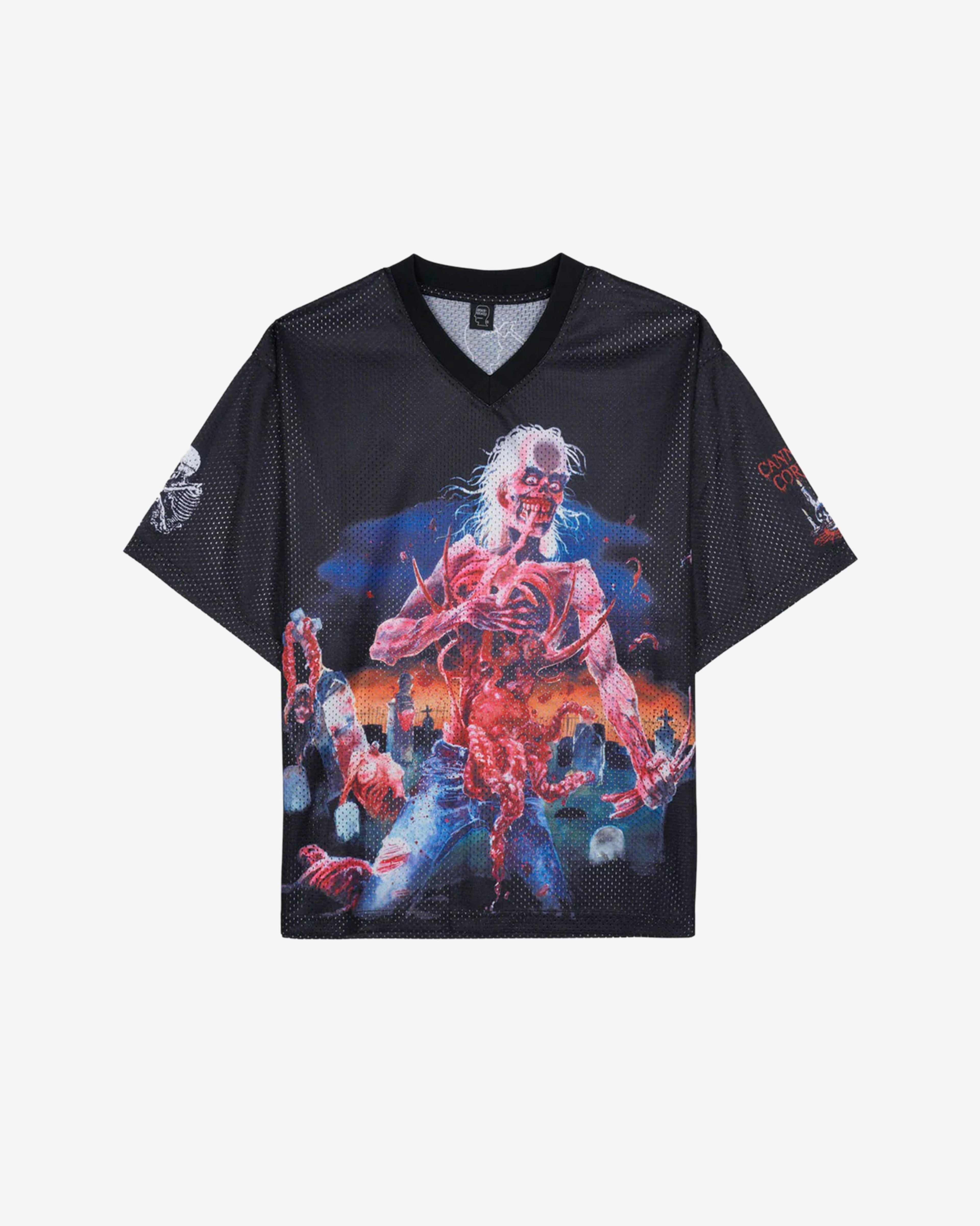 Brain Dead - Cannibal Corpse Men's Football Jersey - (Black) by BRAIN DEAD