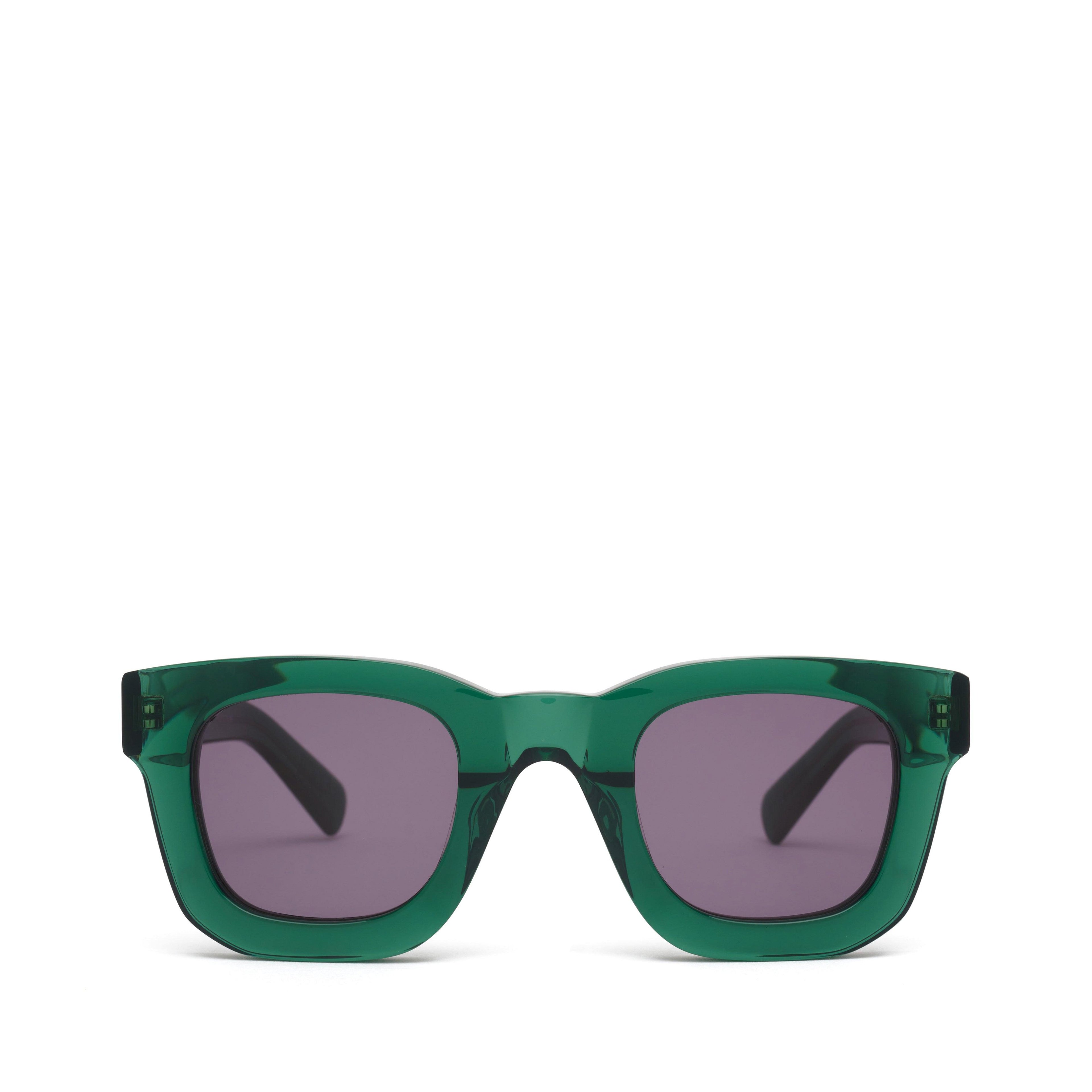 Brain Dead - Elia Post Modern Primitive Eye Protection Sunglasses - (Green Glitter) by BRAIN DEAD
