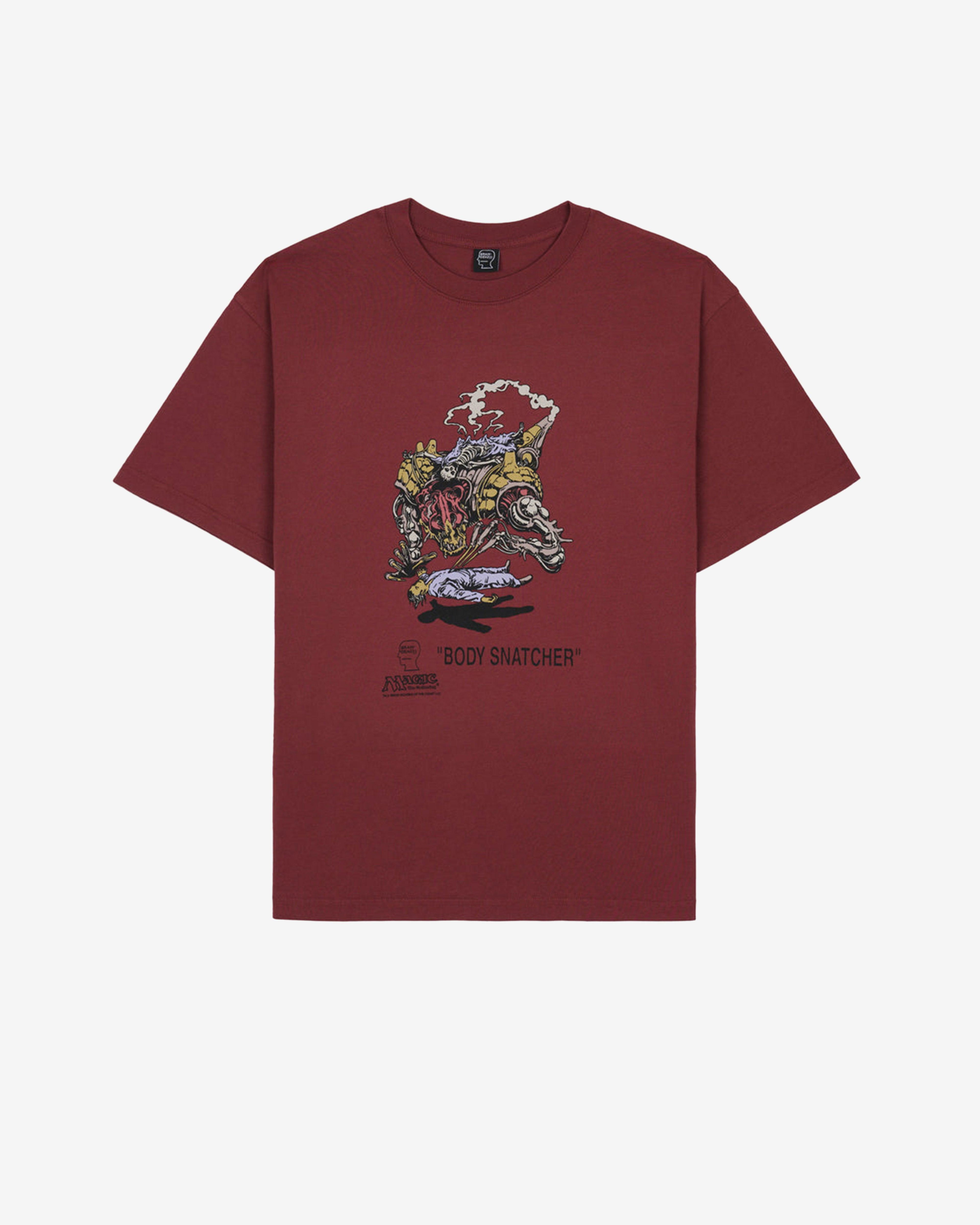 Brain Dead - Fantasy Games Men's Body Snatcher T-Shirt - (Maroon) by BRAIN DEAD