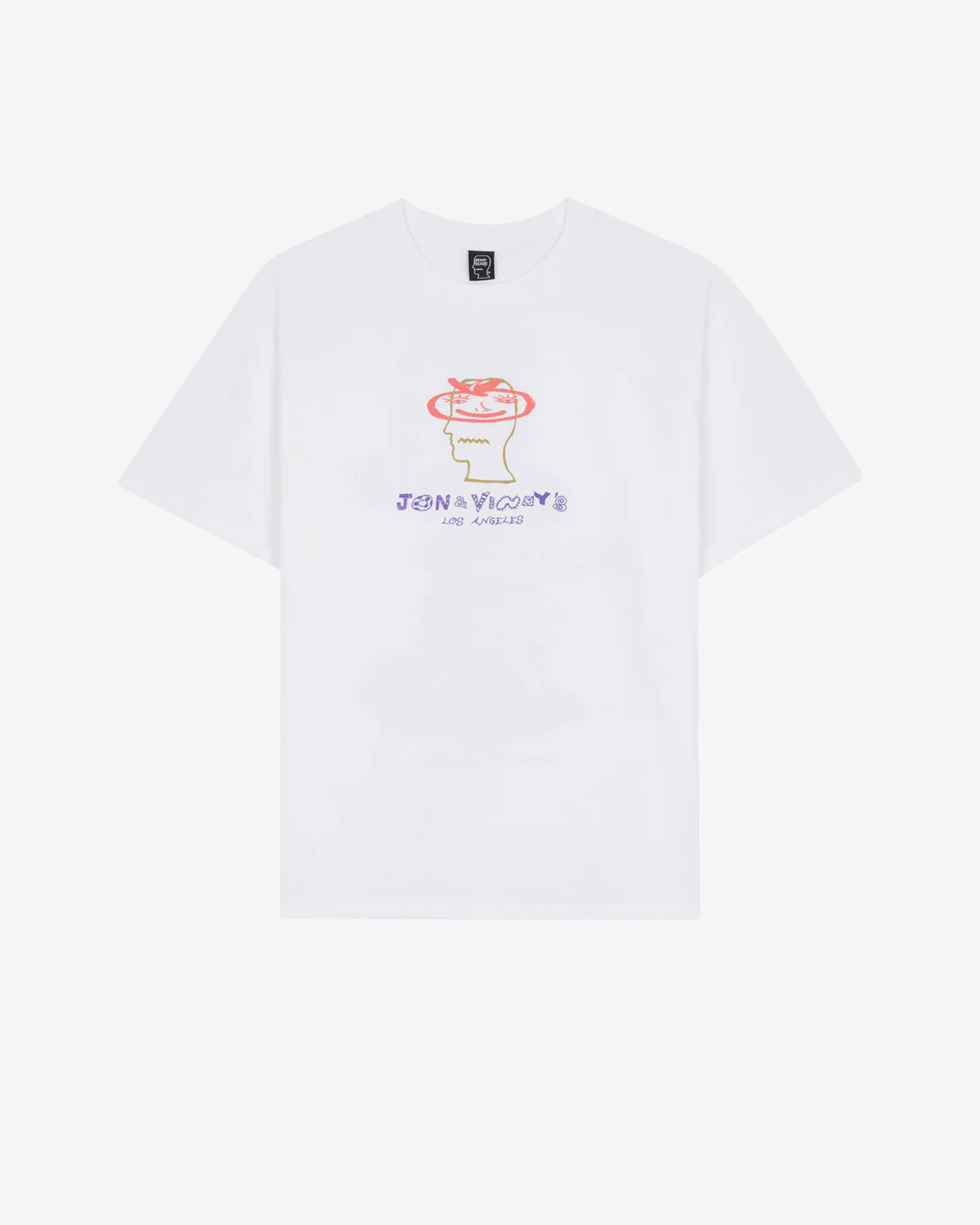 Brain Dead - Jon & Vinny's Men's T-Shirt - (White) by BRAIN DEAD