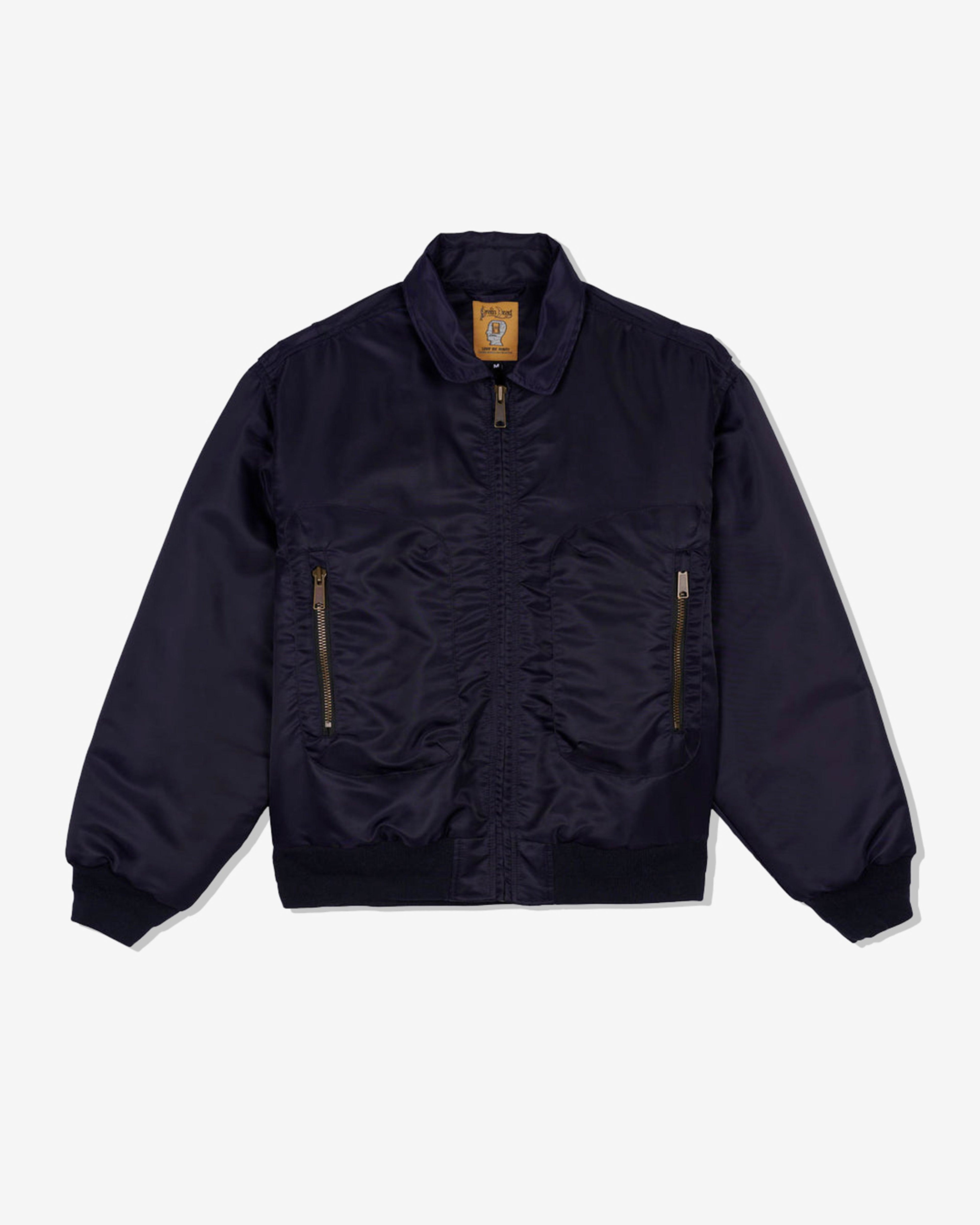 Brain Dead - Men's 3D Flight Jacket - (Navy) by BRAIN DEAD
