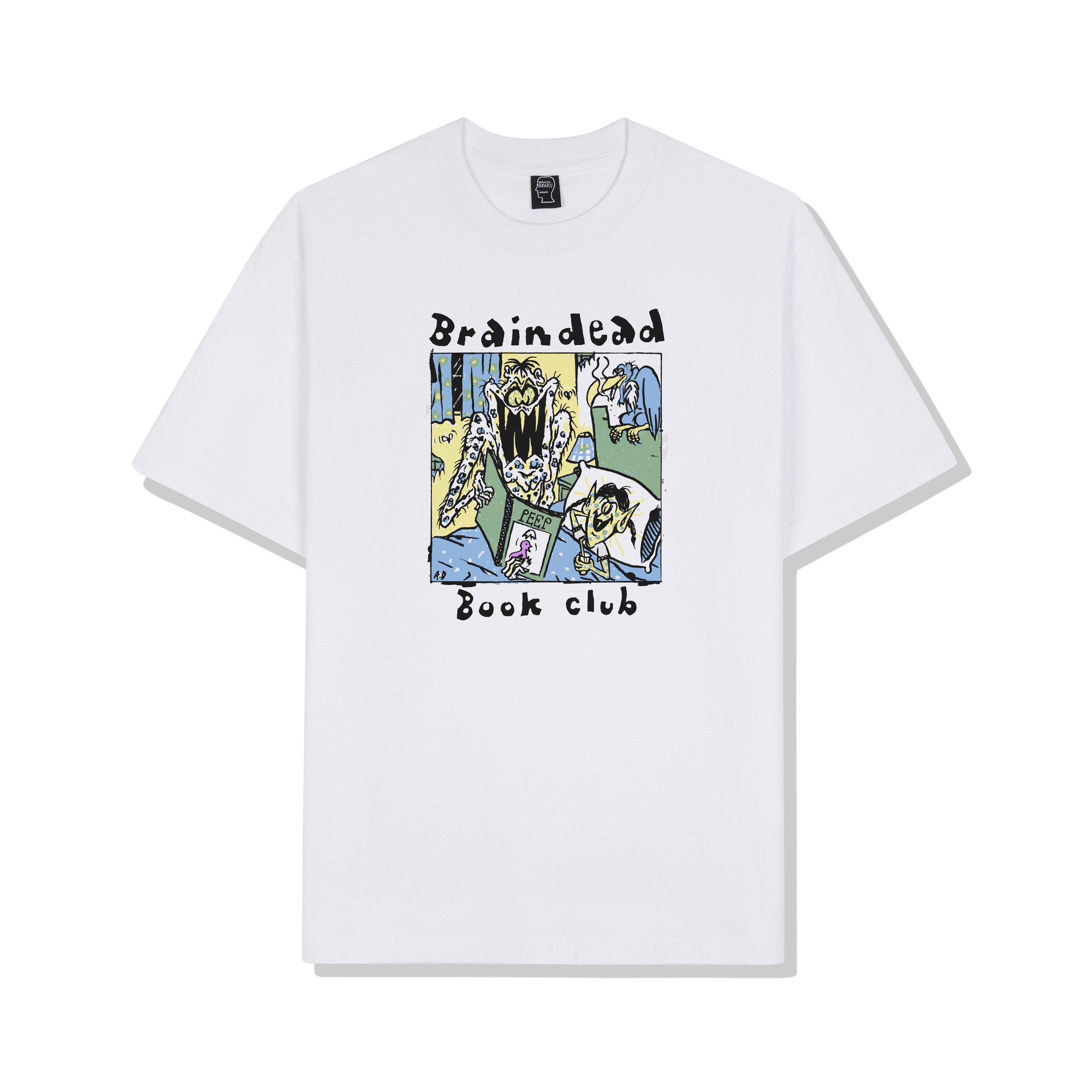 Brain Dead - Men's Book Club T-Shirt - (White) by BRAIN DEAD