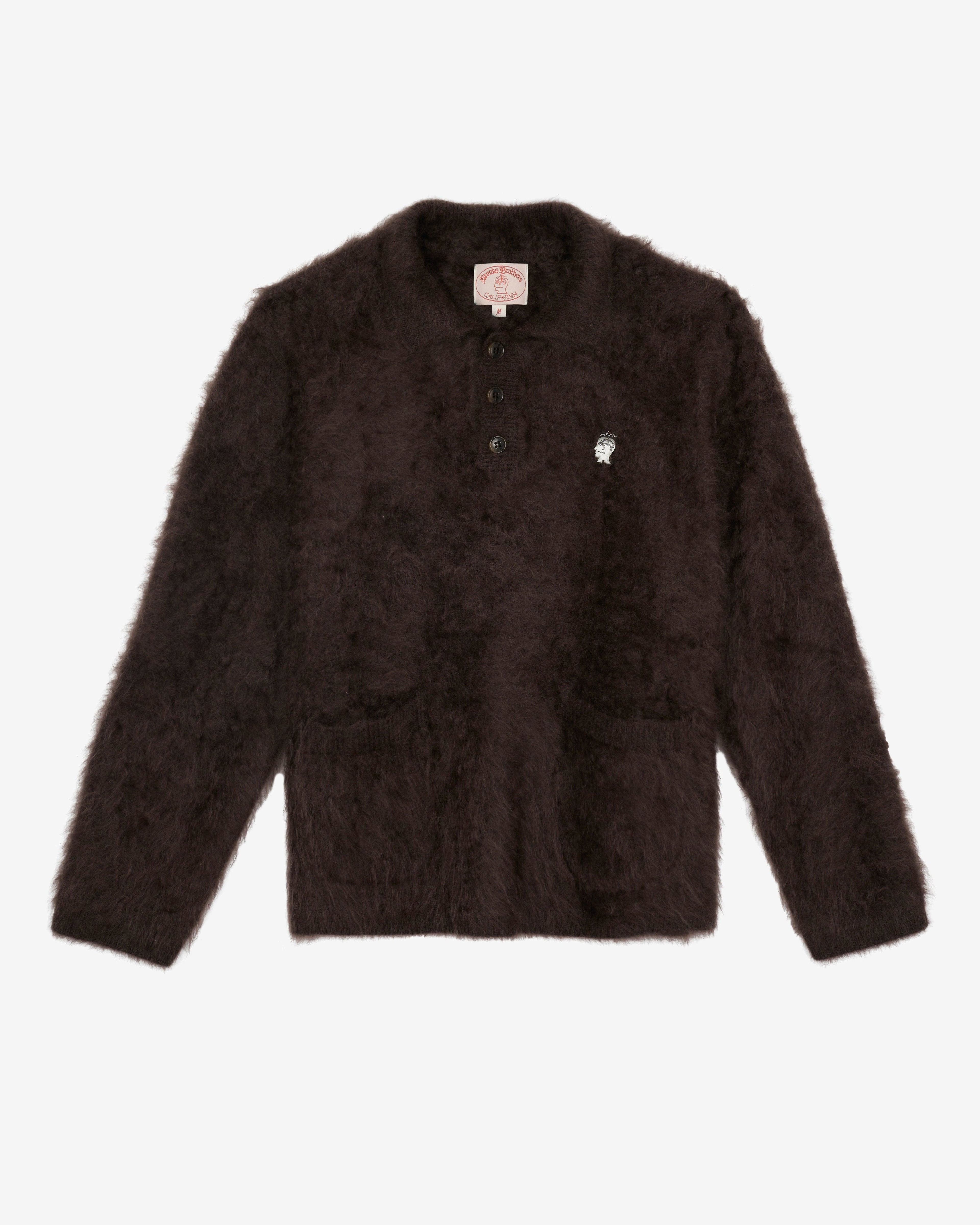 Brain Dead - Men's Brooks Brothers California Pullover Sweater - (Charcoal) by BRAIN DEAD