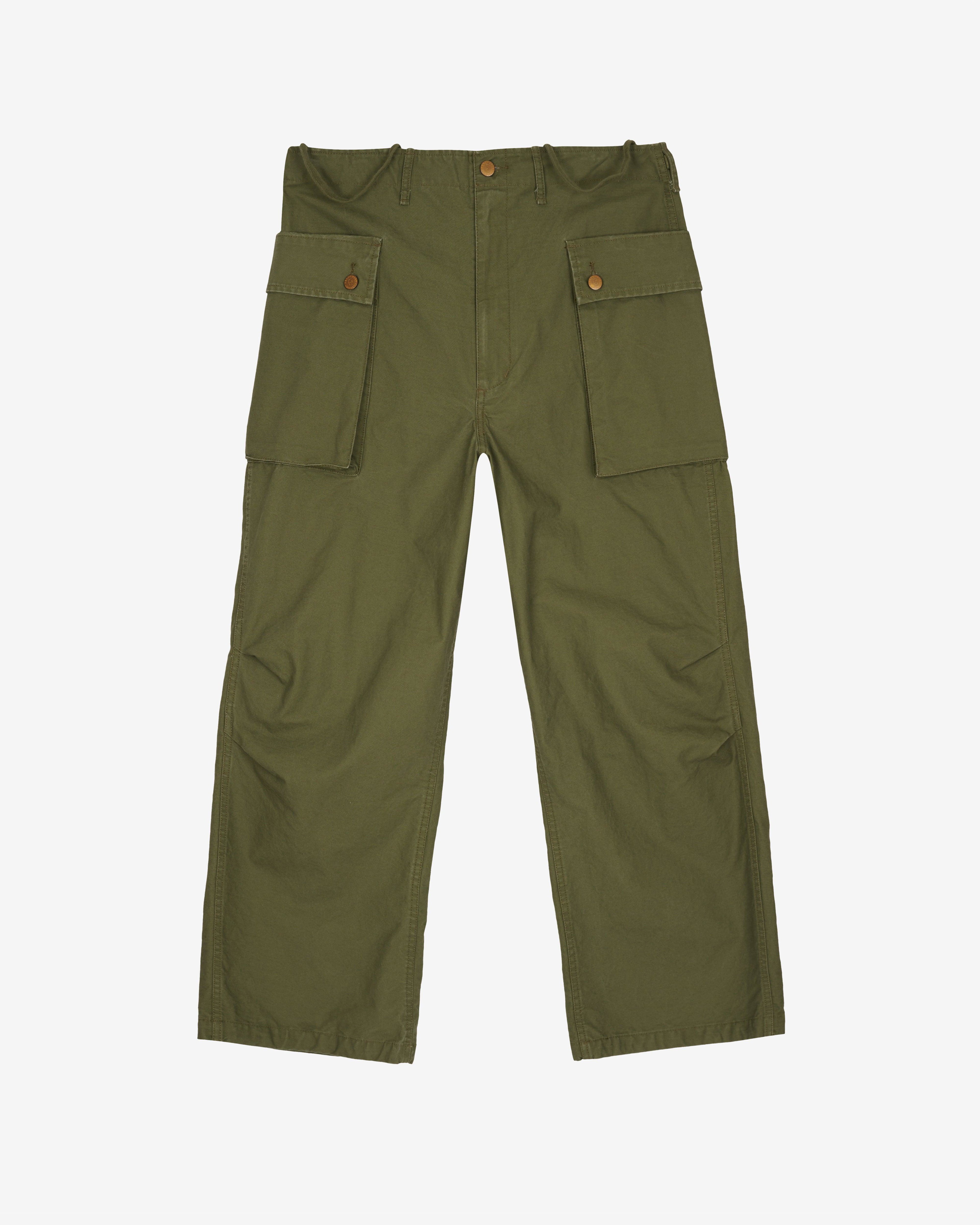 Brain Dead - Men's Canvas Overpant - (Army) by BRAIN DEAD