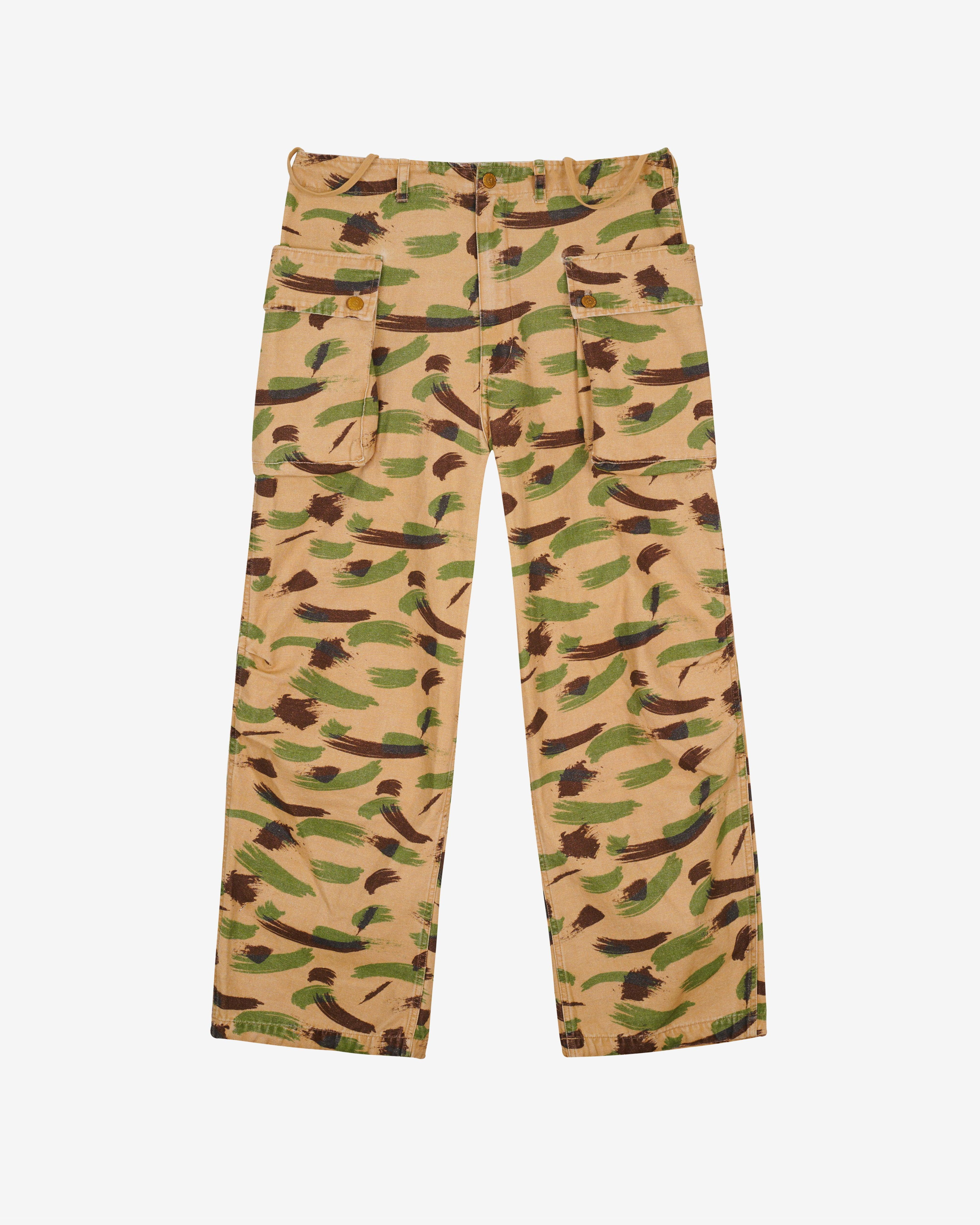 Brain Dead - Men's Canvas Overpant - (Brushstroke Camo) by BRAIN DEAD