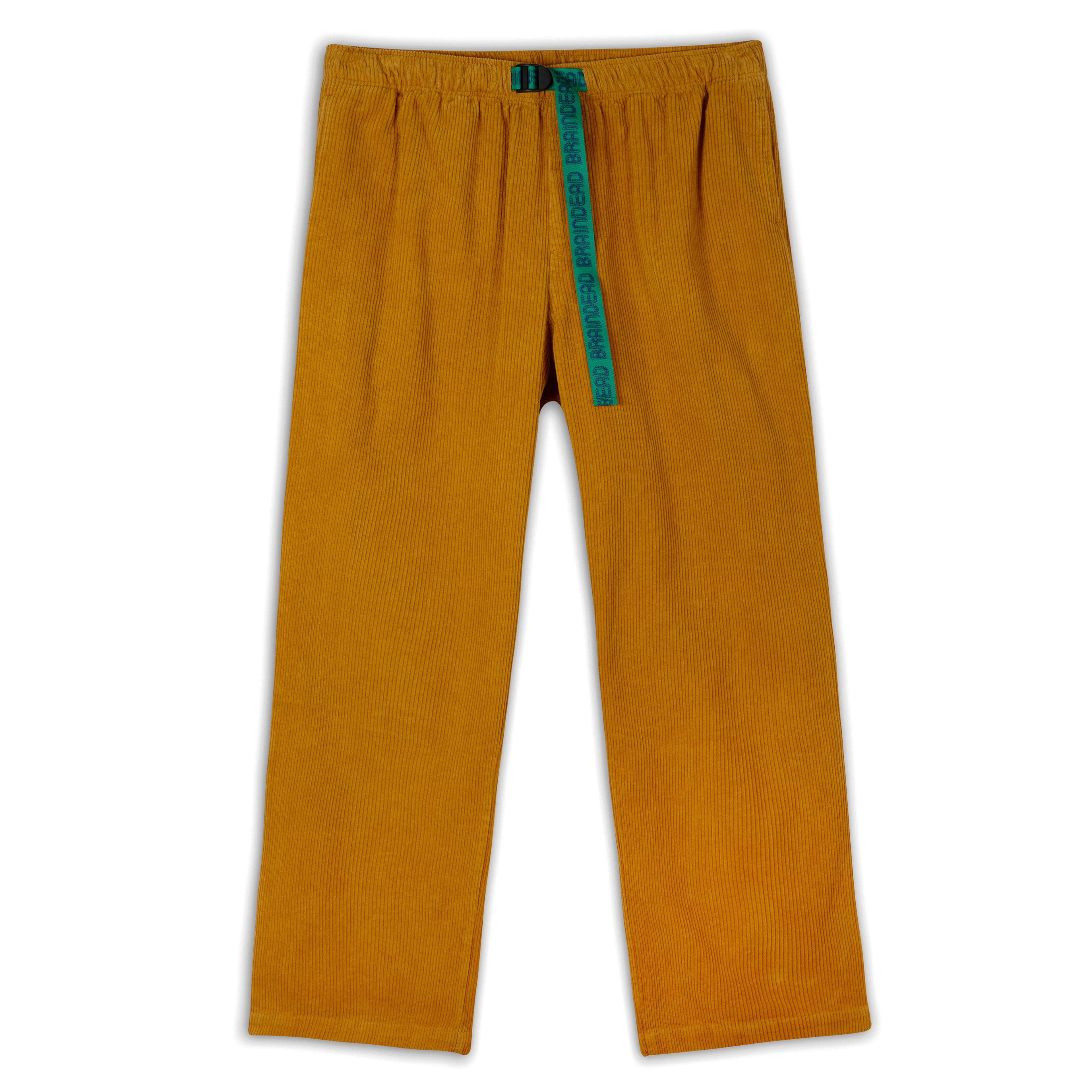 Brain Dead - Men's Cord Climber Pant - (Mustard) by BRAIN DEAD