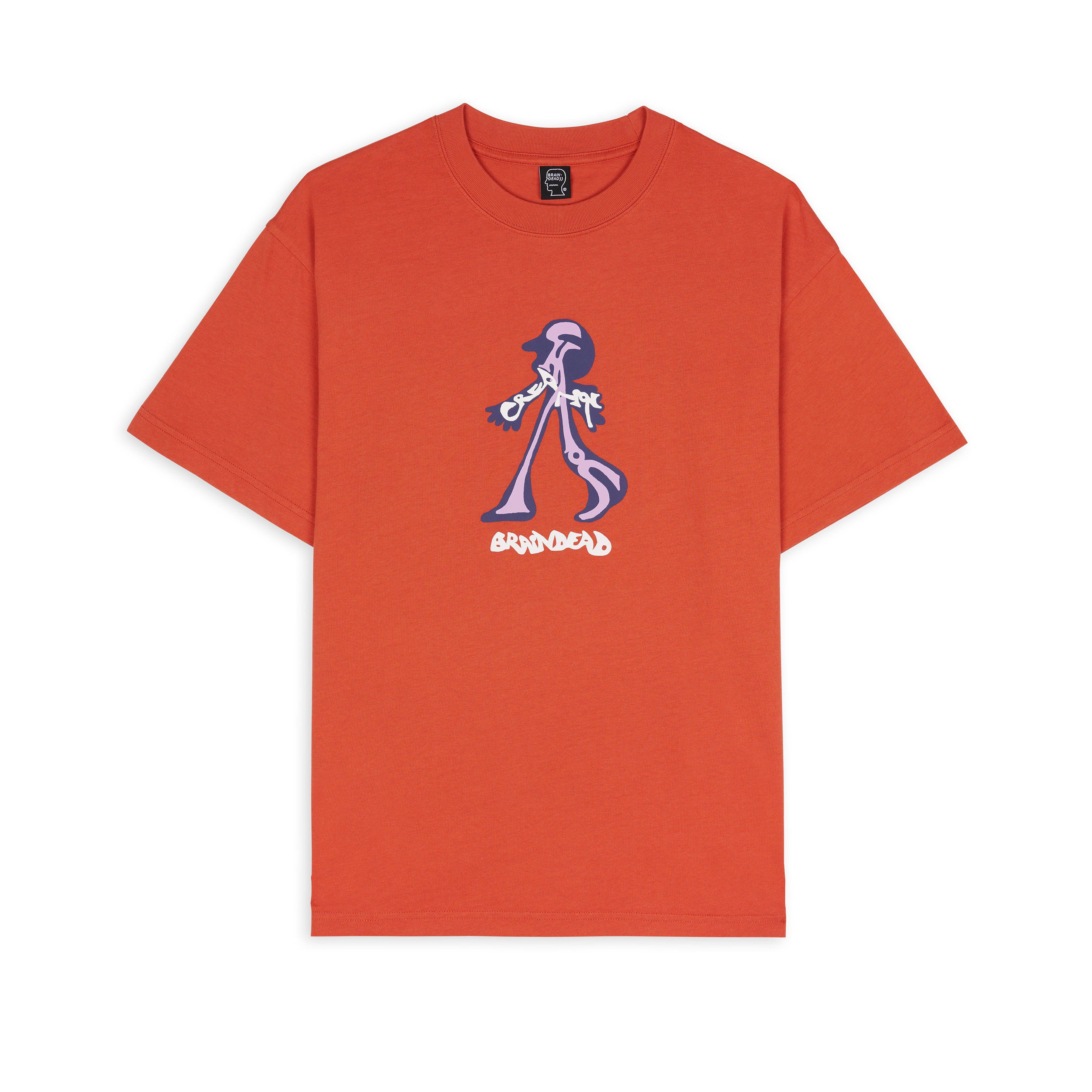 Brain Dead - Men's Creeper T-Shirt - (Brown) by BRAIN DEAD
