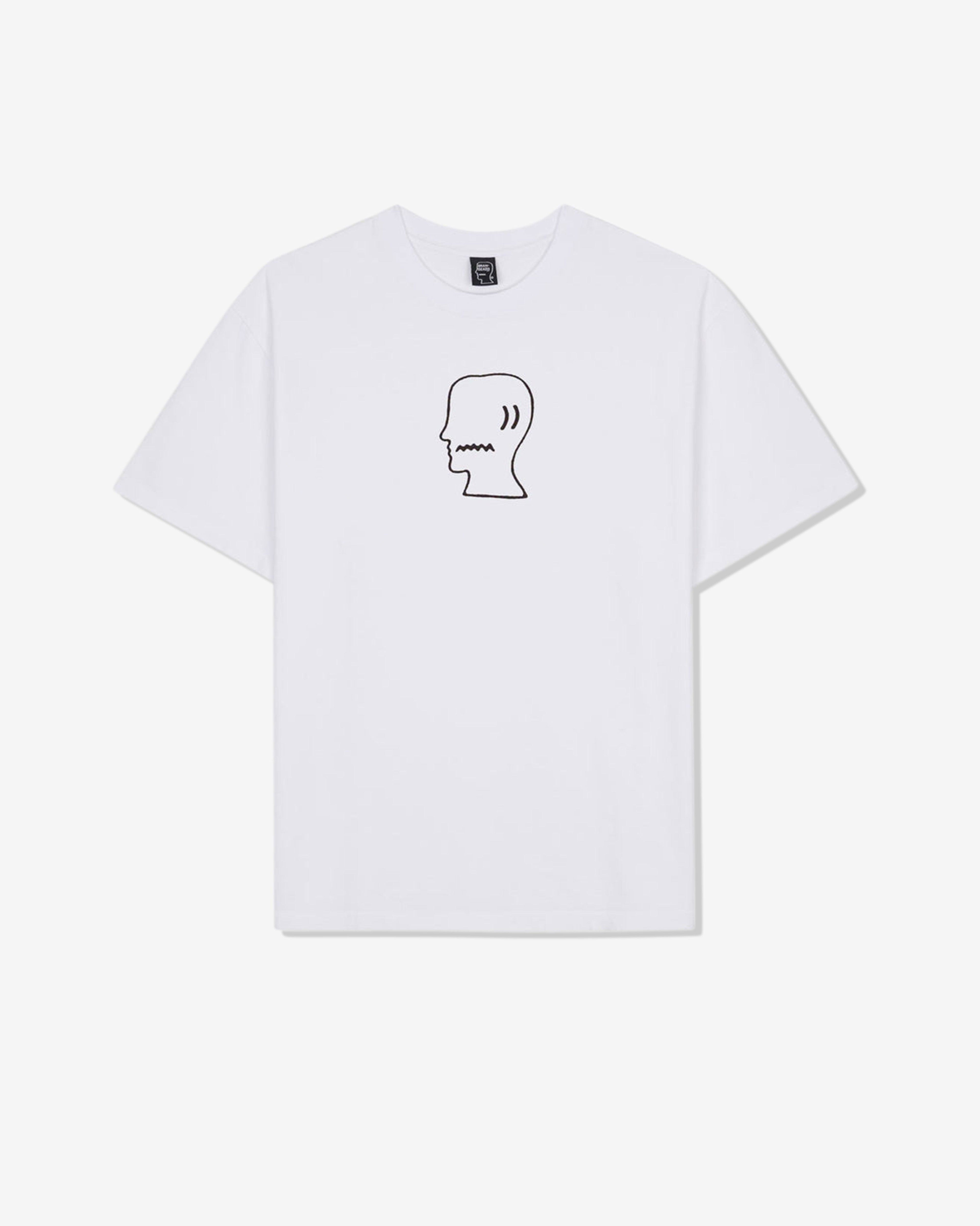 Brain Dead - Men's Logo Head T-Shirt - (White) by BRAIN DEAD