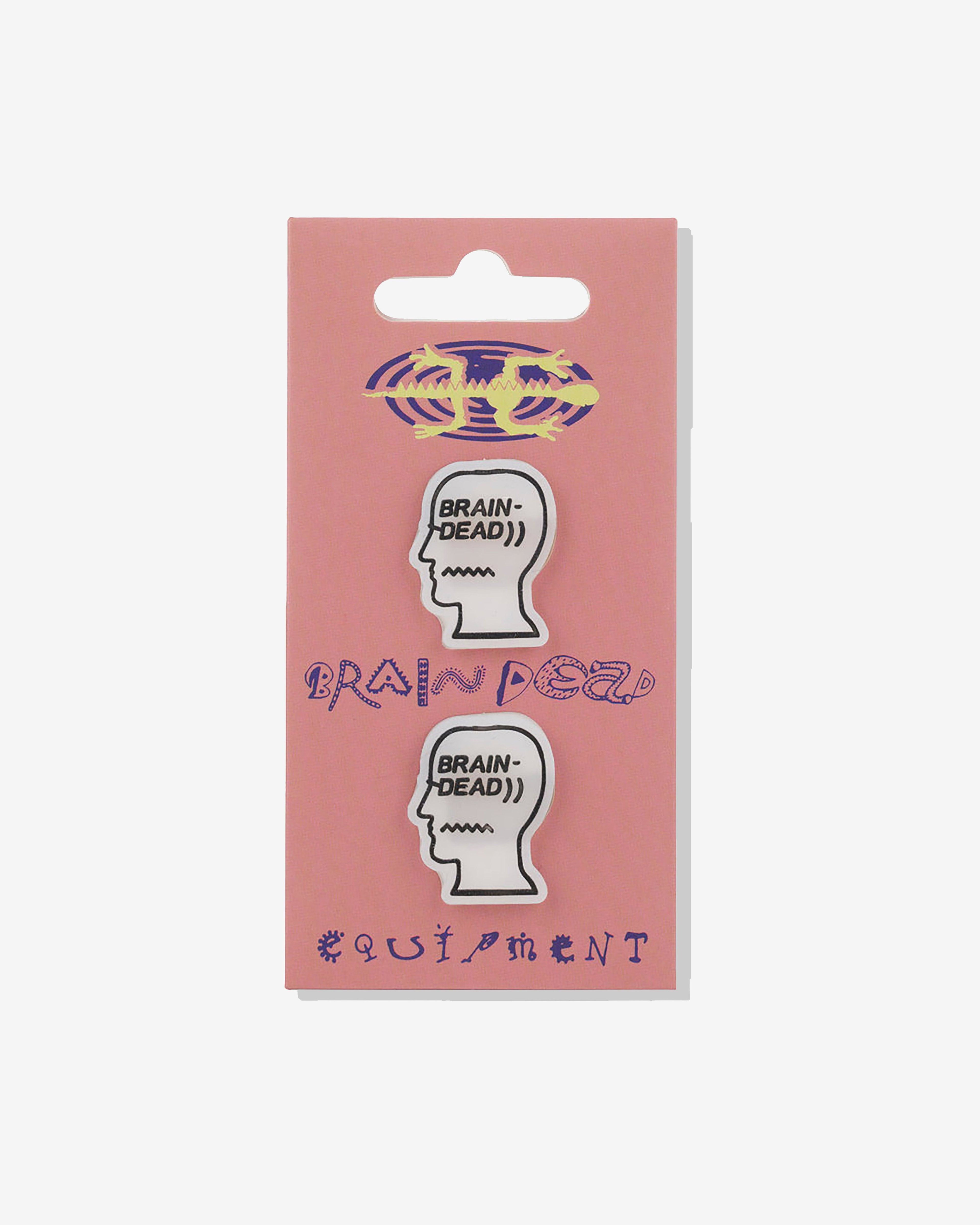 Brain Dead - Men's Logo Head Tennis Dampener - (White) by BRAIN DEAD