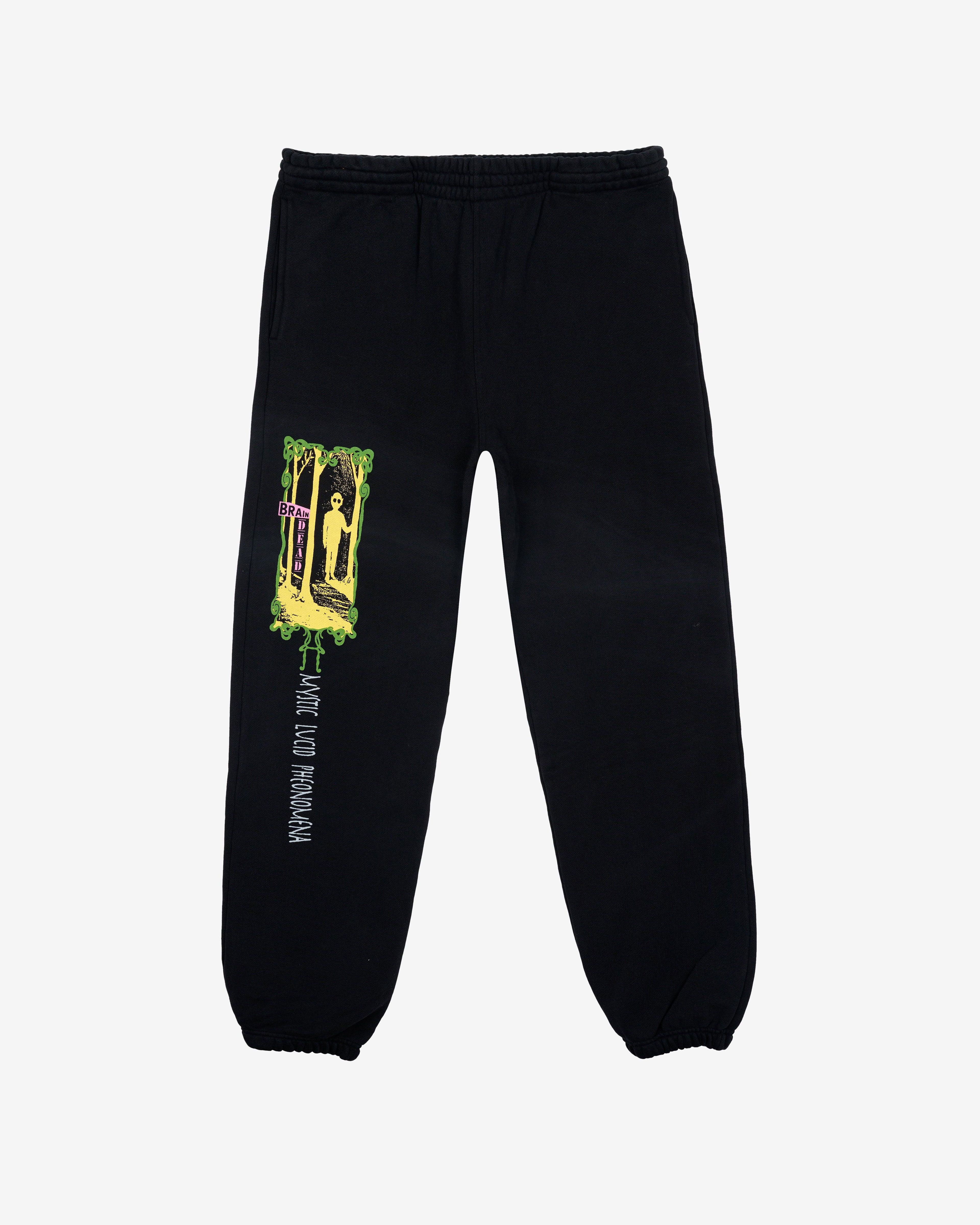 Brain Dead - Men's Mystic Lucid Sweatpants - (Black) by BRAIN DEAD