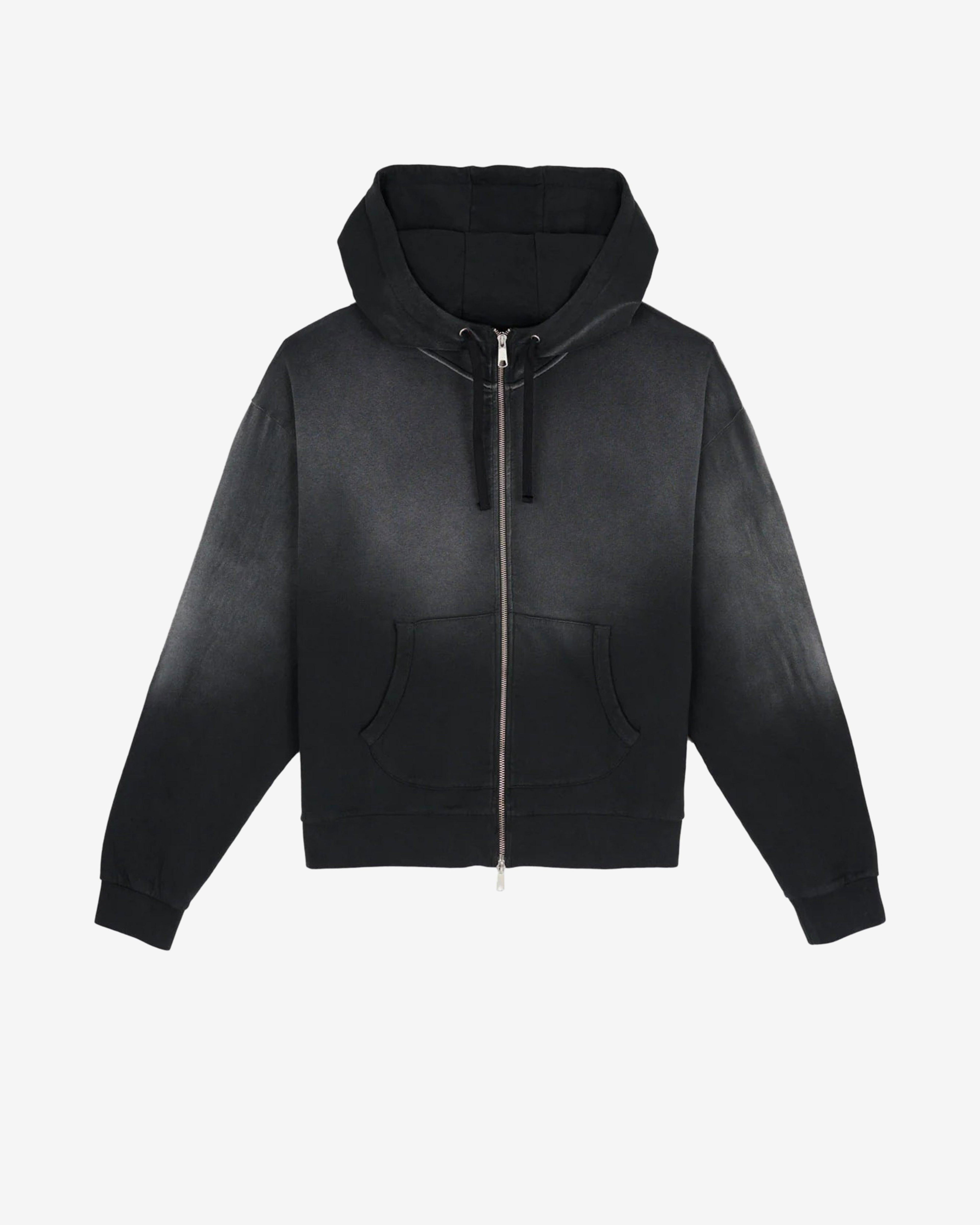 Brain Dead - Men's Padded Elbow Zip-Up - (Black) by BRAIN DEAD