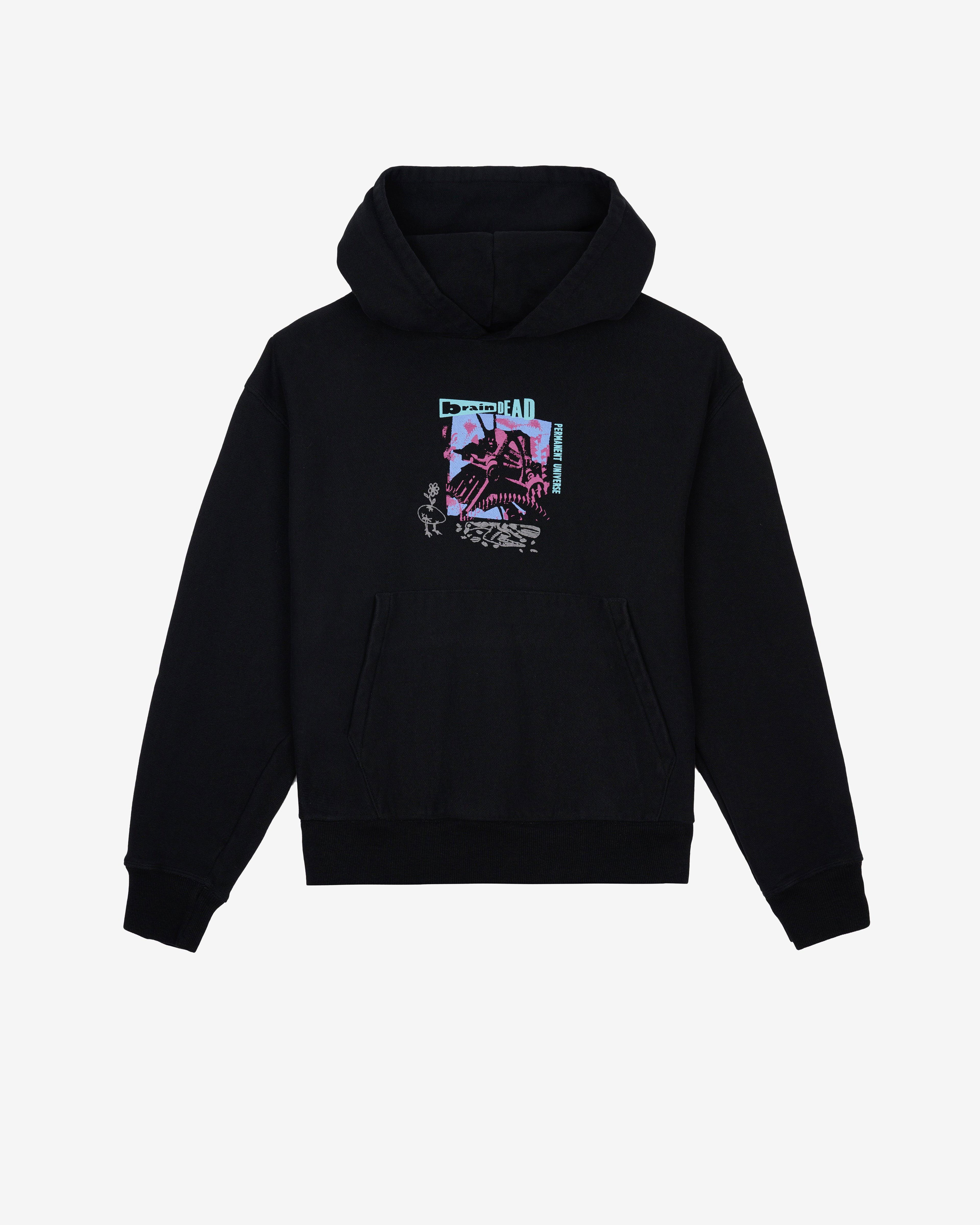 Brain Dead - Men's Permanent Universe Hoodie - (Black) by BRAIN DEAD