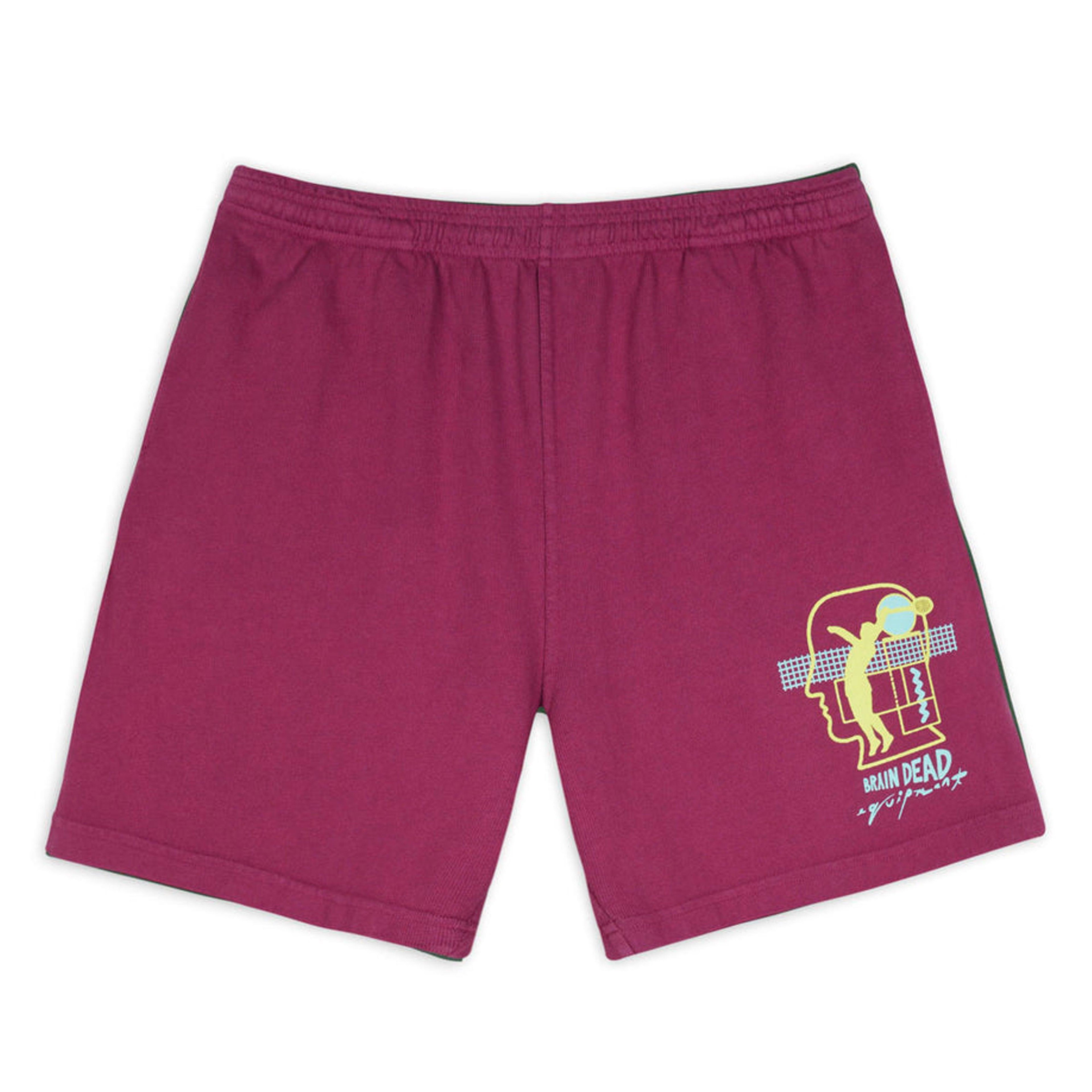 Brain Dead - Men's Tennis Jersey Short - (Plum) by BRAIN DEAD