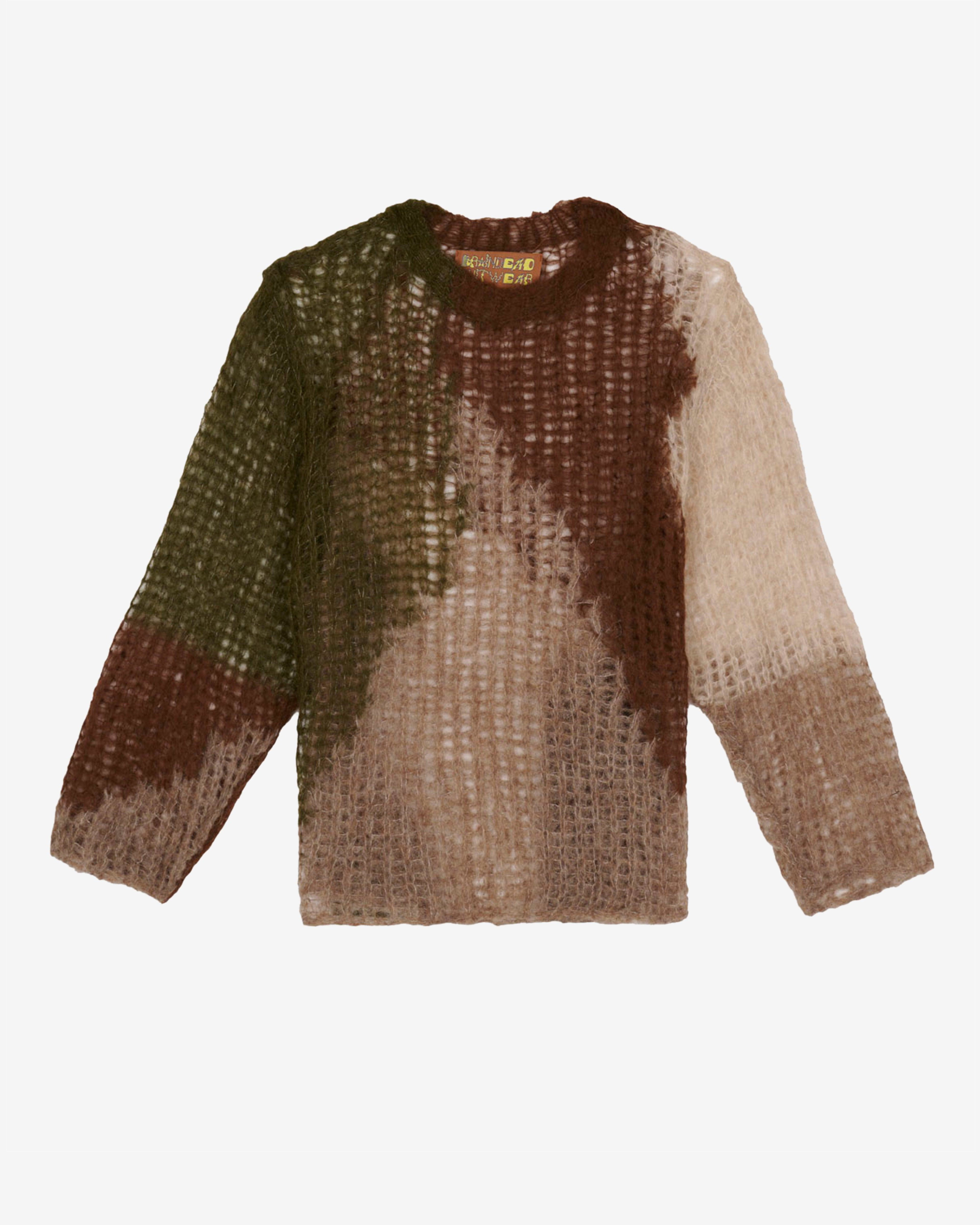 Brain Dead - Men's Threadbare Sweater - (Olive) by BRAIN DEAD