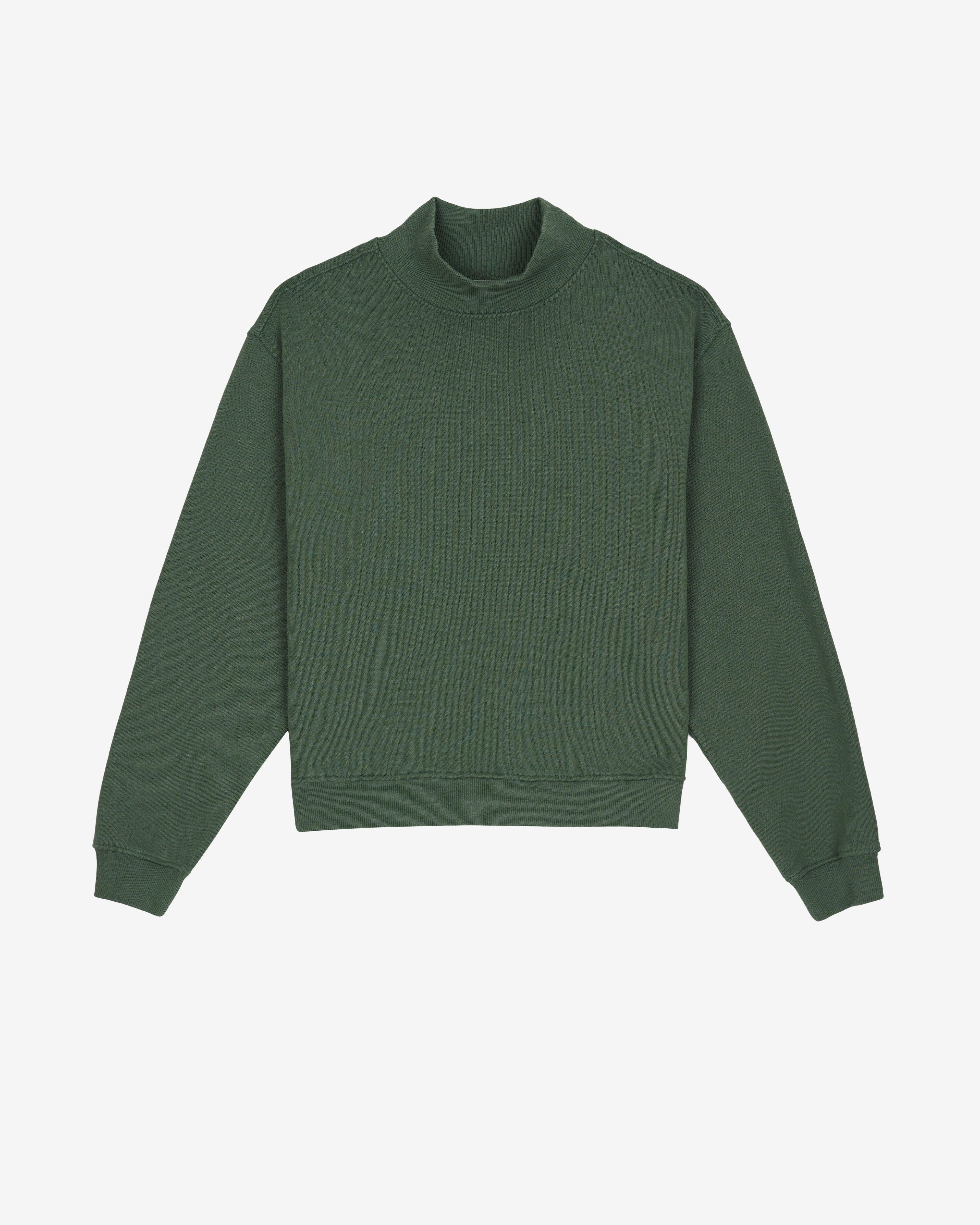 Brain Dead - Men's Turtleneck Sweatshirt - (Green) by BRAIN DEAD