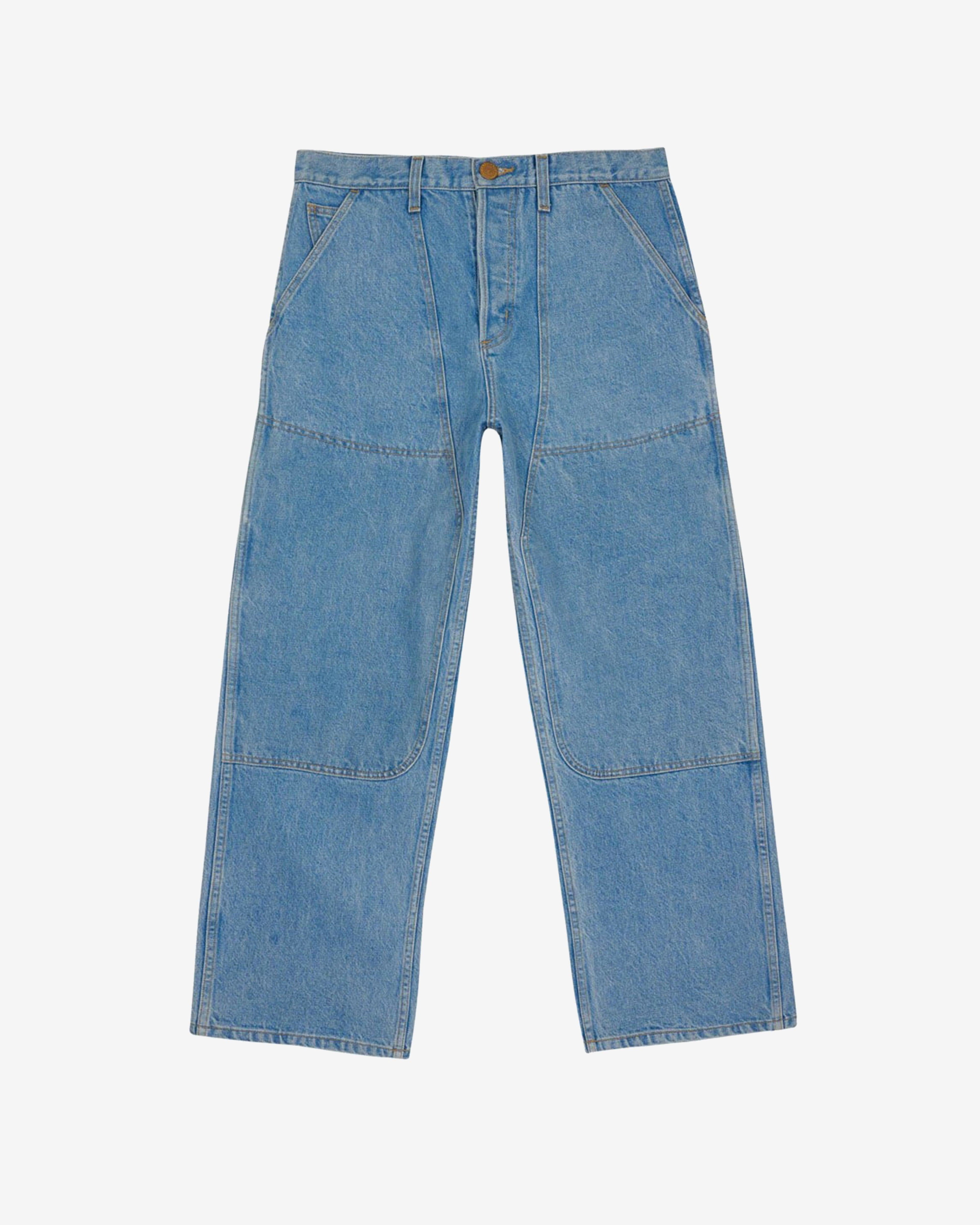 Brain Dead - Men's Type 02 14.7oz Denim Pant - (Light Washed Indigo) by BRAIN DEAD