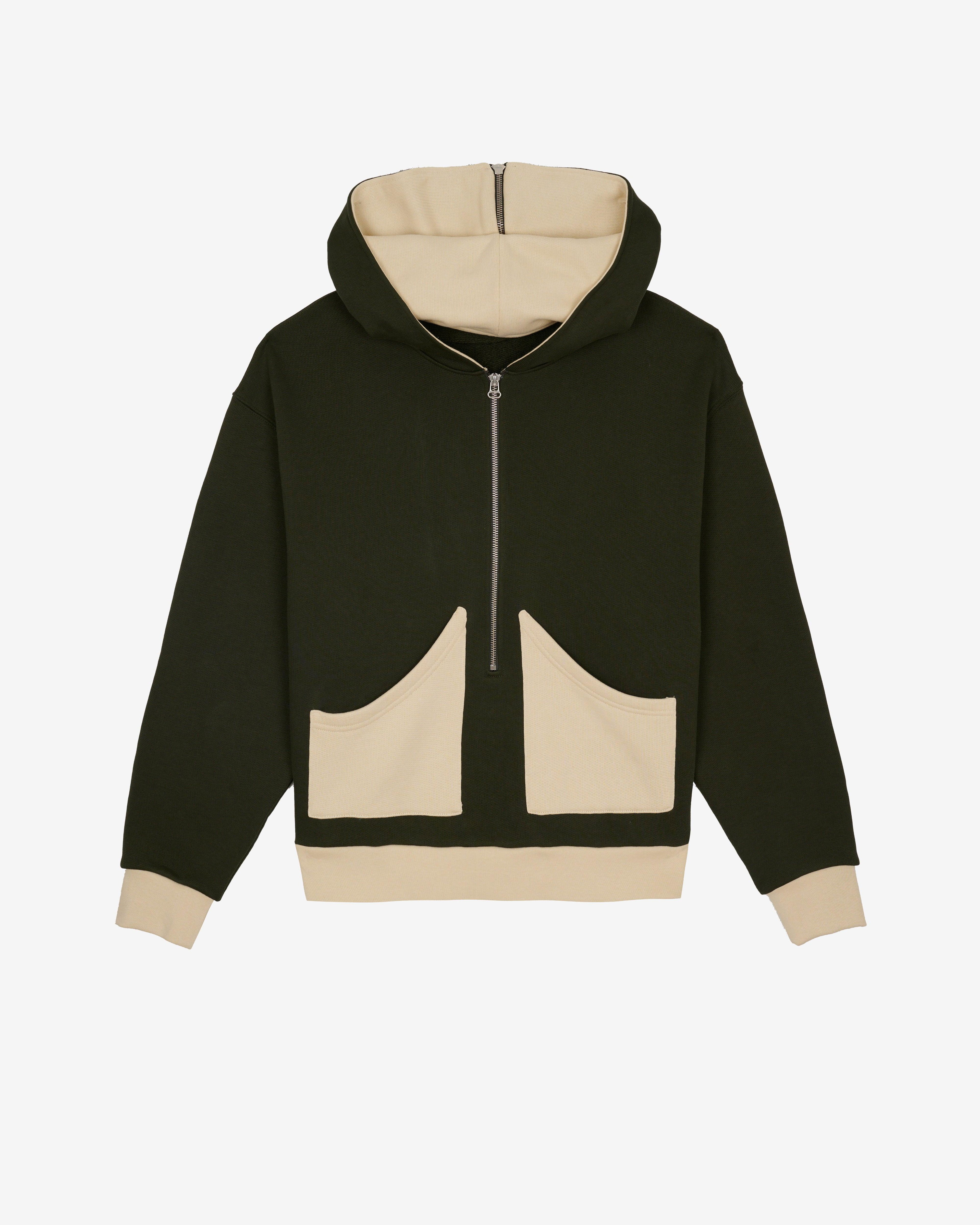 Brain Dead - Men's Zip Hoodie - (Green) by BRAIN DEAD