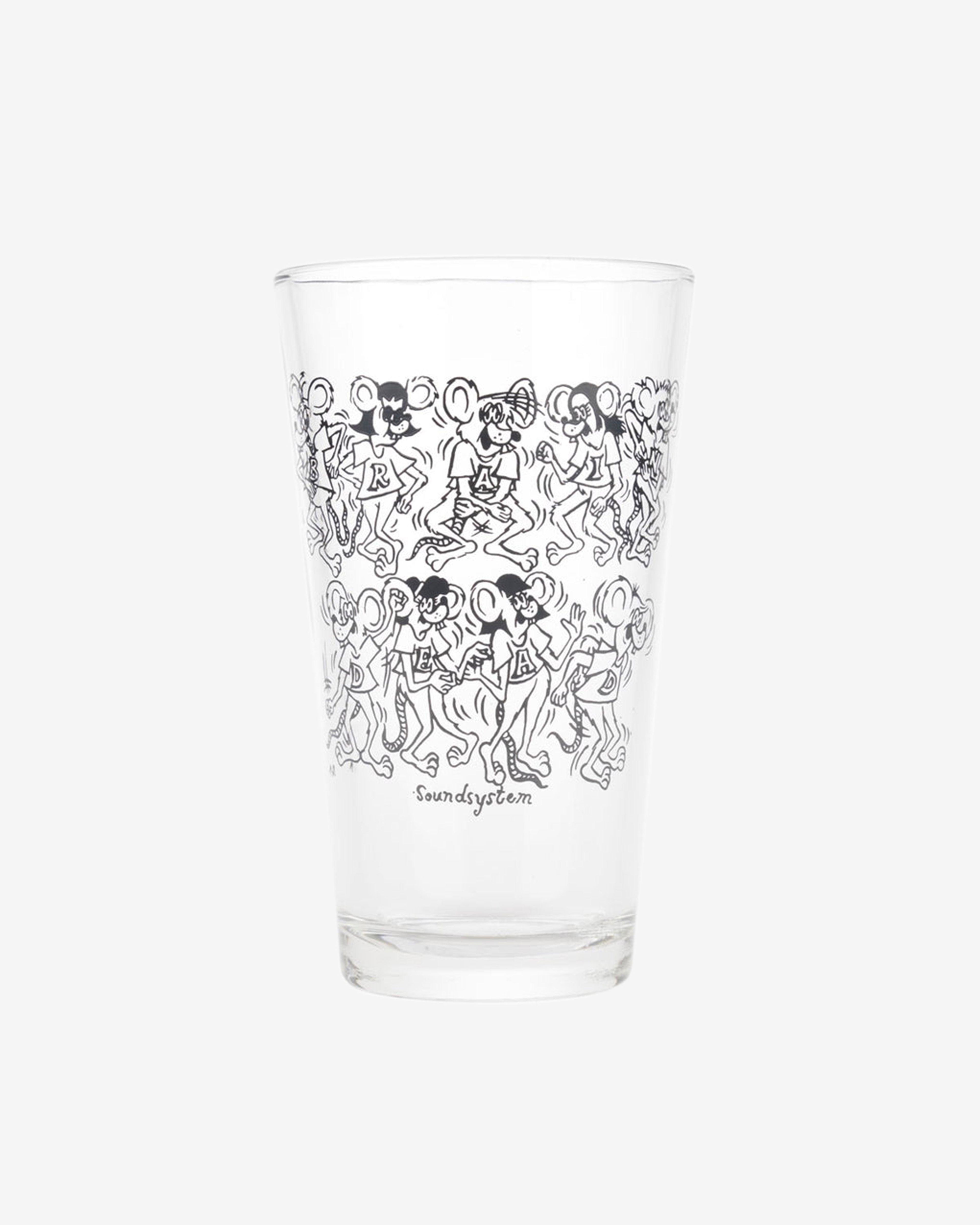 Brain Dead - Rat Dance Pint Glass - (Clear) by BRAIN DEAD