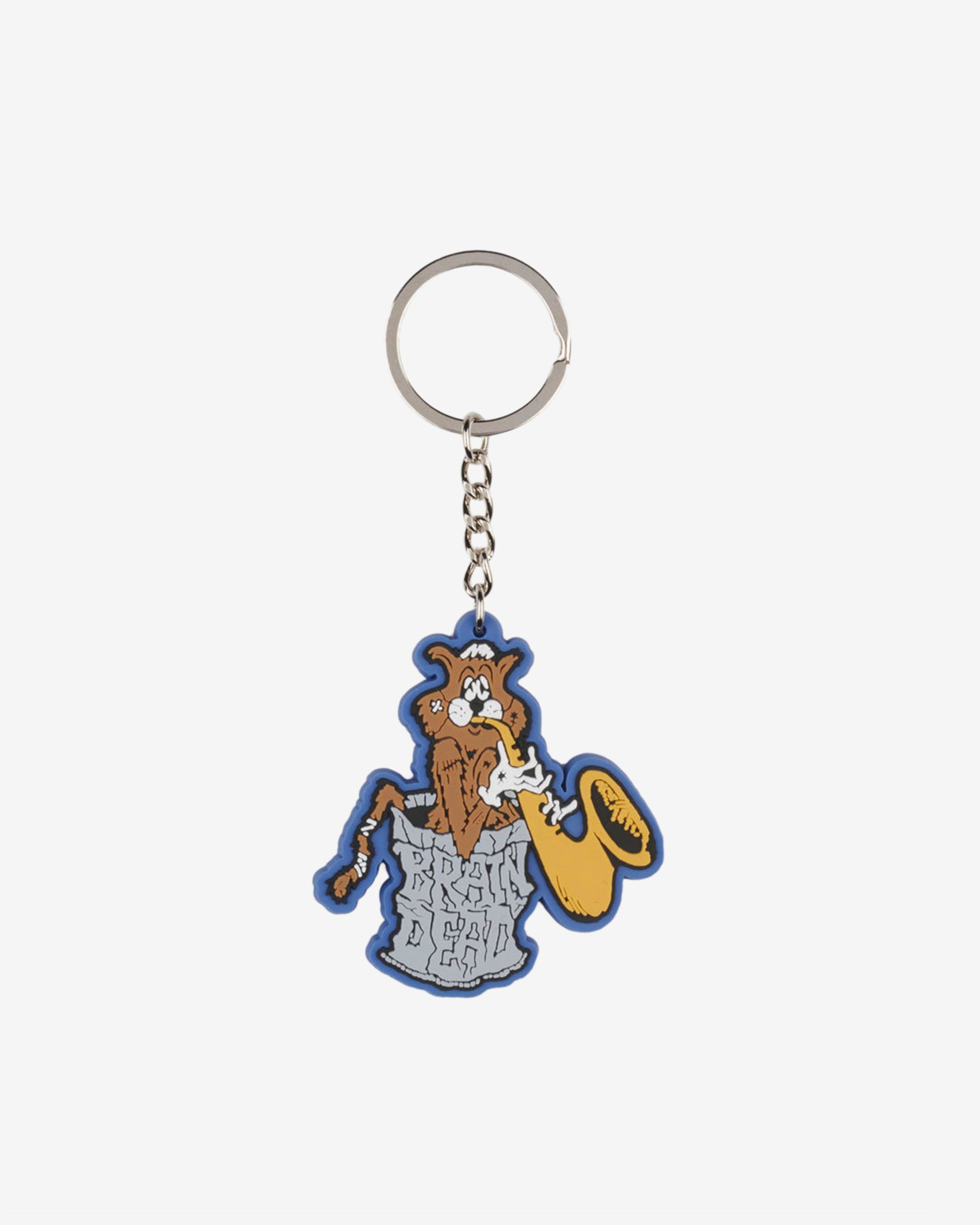 Brain Dead - Trash Cat Keychain - (Multi) by BRAIN DEAD