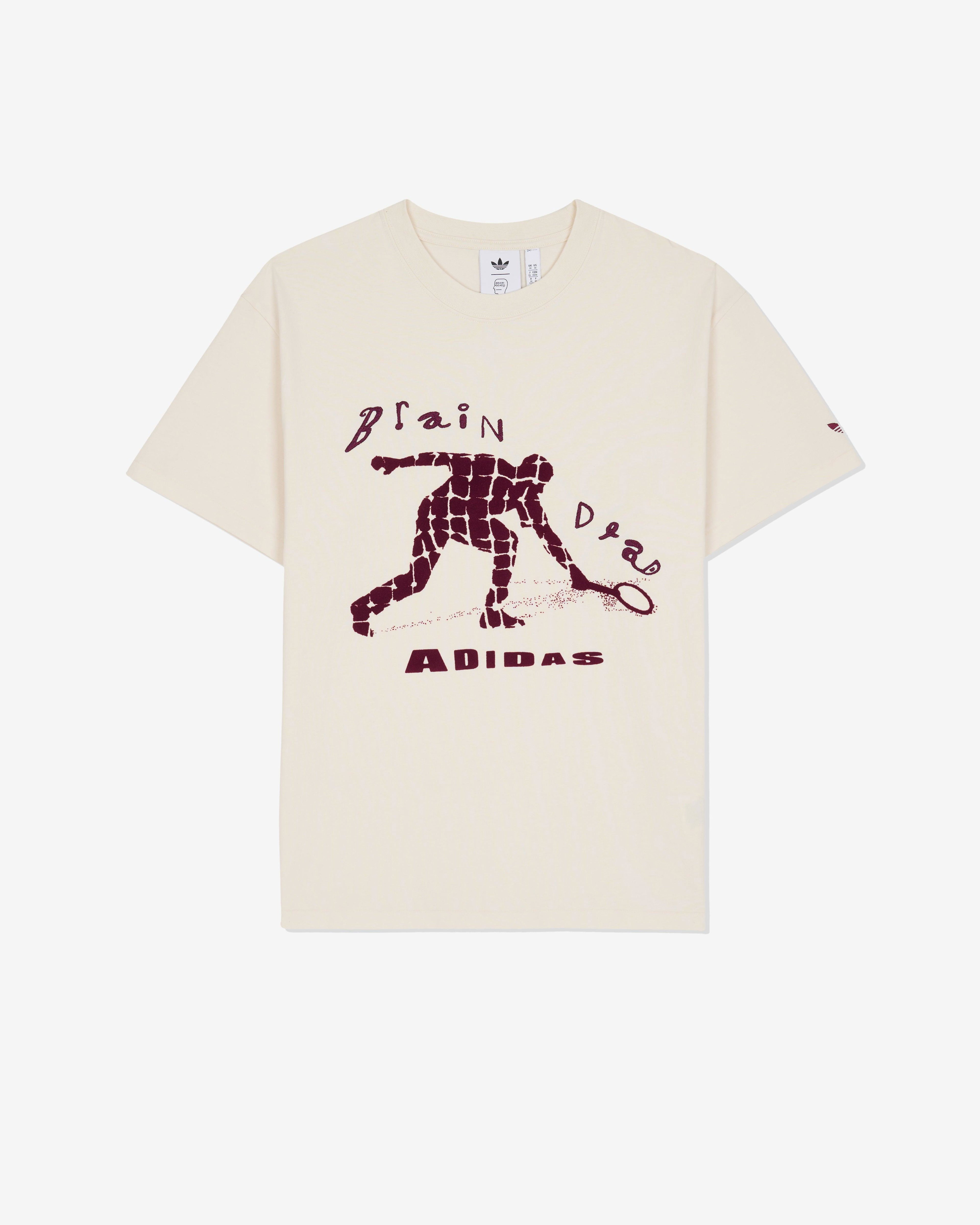 Brain Dead x Adidas - Men's Tennis T-Shirt - (Natural) by BRAIN DEAD
