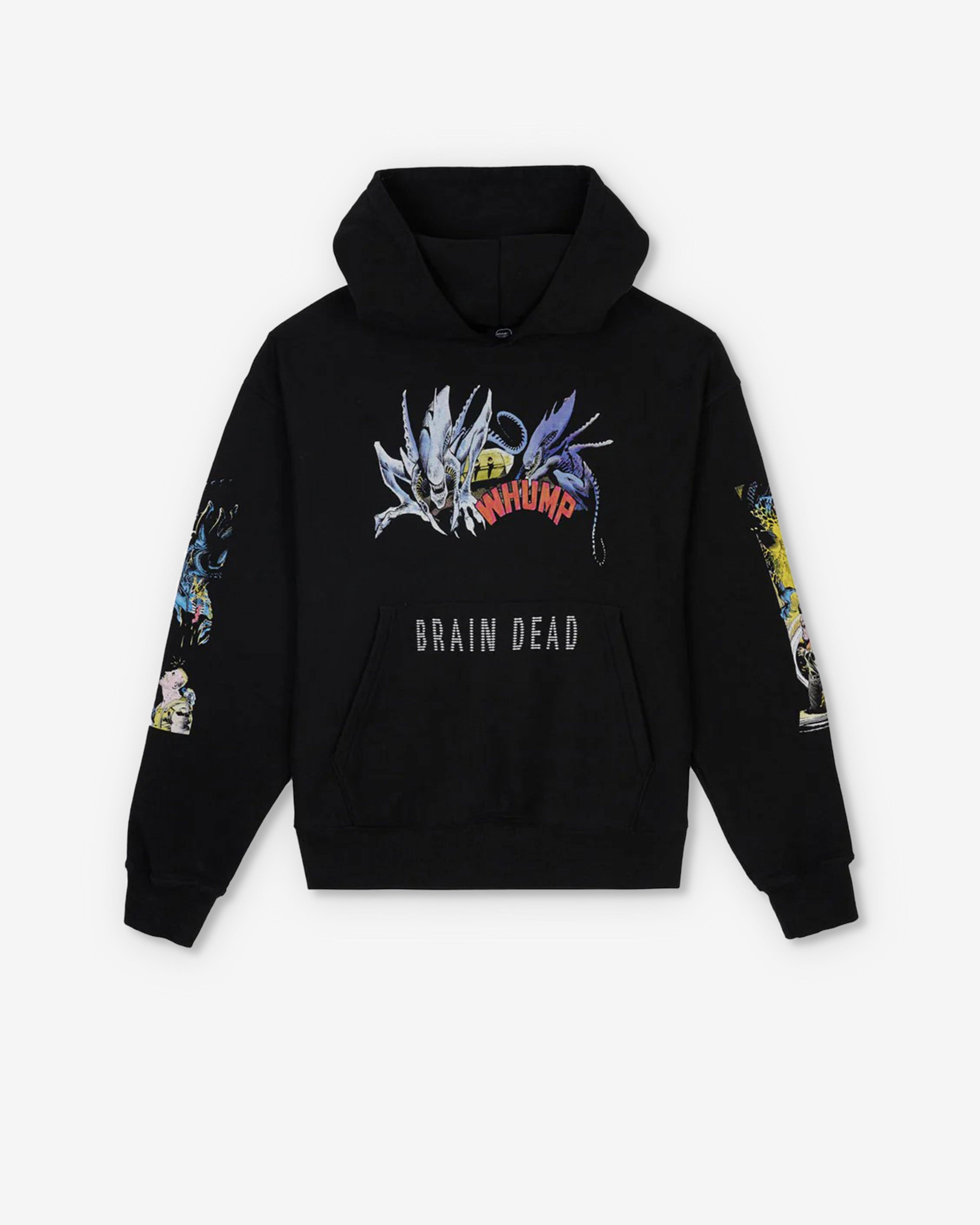 Brain Dead x Aliens - Men's Hoodie - (Black) by BRAIN DEAD
