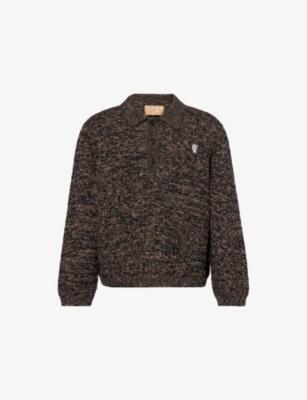 Logo-Embroidered Waffle-Knit Pima-Cotton Jumper by BRAIN DEAD