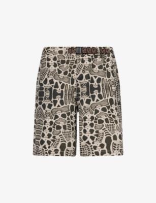 Skull Climber Cotton-Twill Shorts by BRAIN DEAD